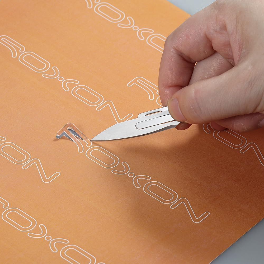 Roxon FT02 Build Your Own Multitool Accessory for Flex Multitool (4 Pcs a Set Included Small Serrated Blade, Small & Large Scalpel, Large Serrated Blade) Replaceable Tools for All Kinds of Knives image number 4