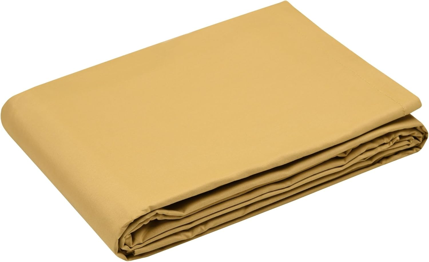 STOF - Flat Sheet - Size 240 X 300 Cm - Cotton Percale Quality - 100% Oeko-Tex Certified Cotton - Mustard Colour - Elysee Model - Bed Linen for Home - Soft and Comfortable image number 2