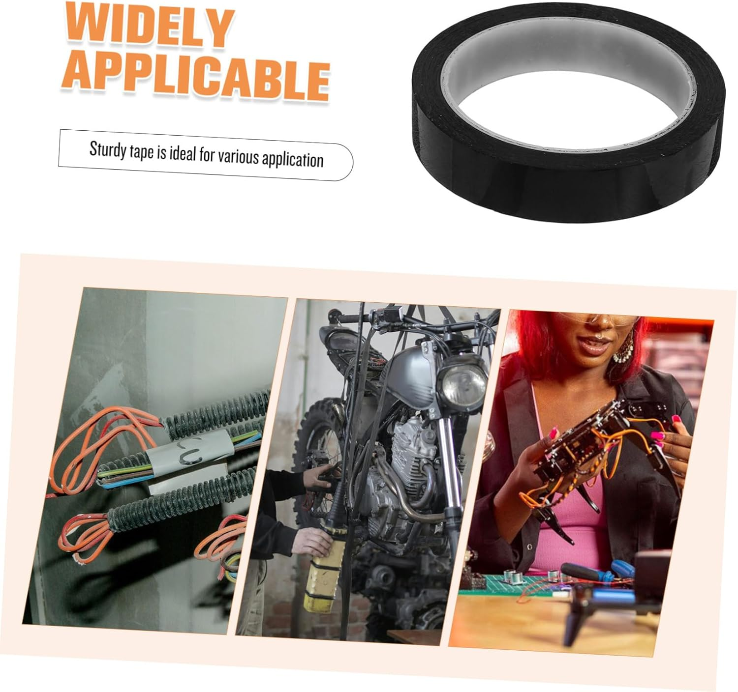 PRETYZOOM Blackout Tape for Electronics Light Blocking Sticker for LED Indicators High Temperature Resistant Residue Adhesive Shade for Windows and Lamps image number 4