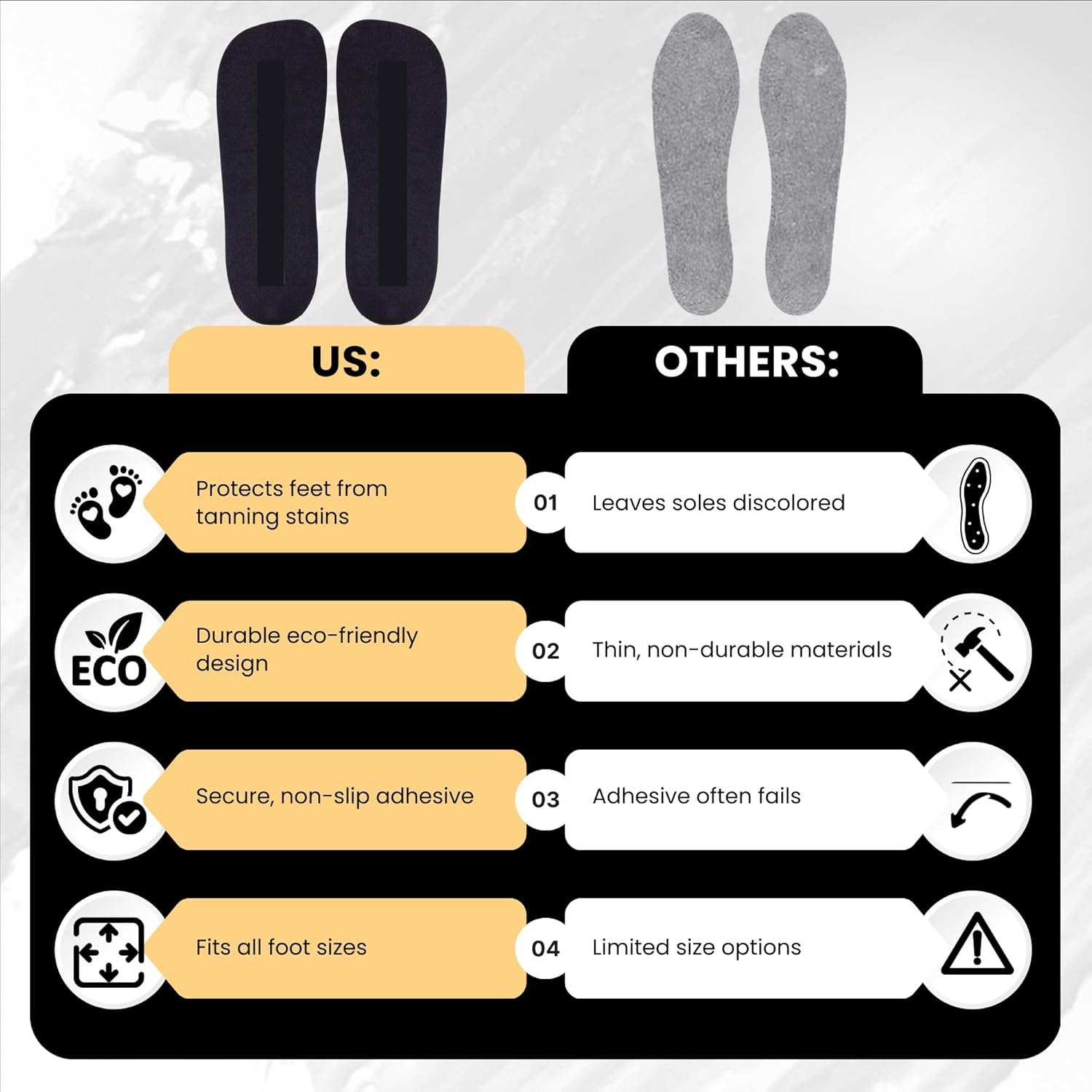 30 Pairs (60Feets) Spray Tan Feet Pads Disposable & Economic FOAM Feet Pads for Spray Tanning,Use in Tanning Booth,Sunless Tanning at Home or Beauty Salon-Non Slip- Comfortable-Hygienic-Ultra Bronzing