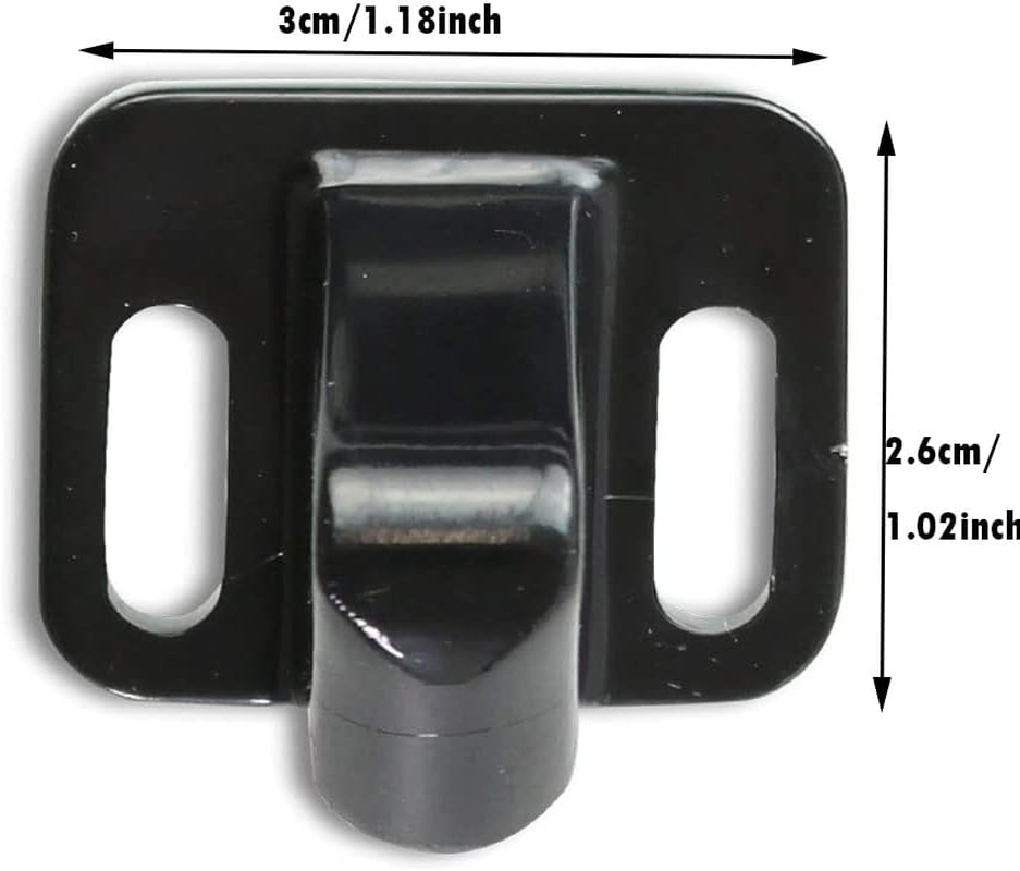 Baceyong Front Door Lock Zinc Alloy Right Handle Set for Motorhome Travel Trailer Caravan Screen Lock Replacement Parts Black image number 4