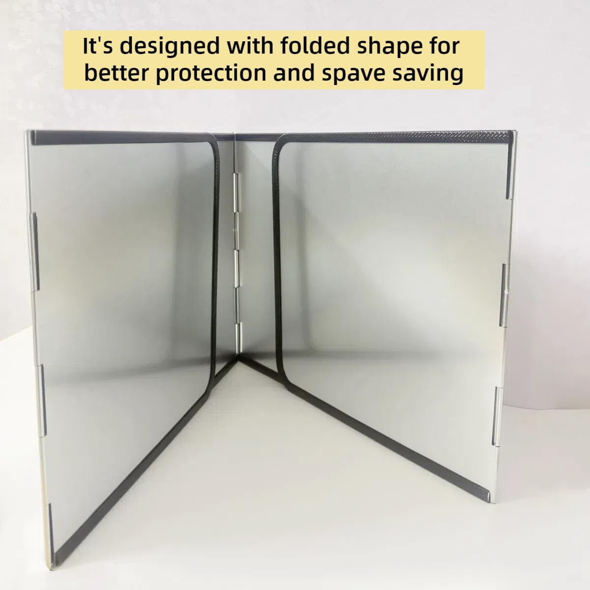 4 Sided Grease Splatter Guard, Foldable Splatter Screen for Stove Stainless Steel Oil Splash Baffle Plate Backsplash for Wall Gas Range Frying Pan Camping image number 4