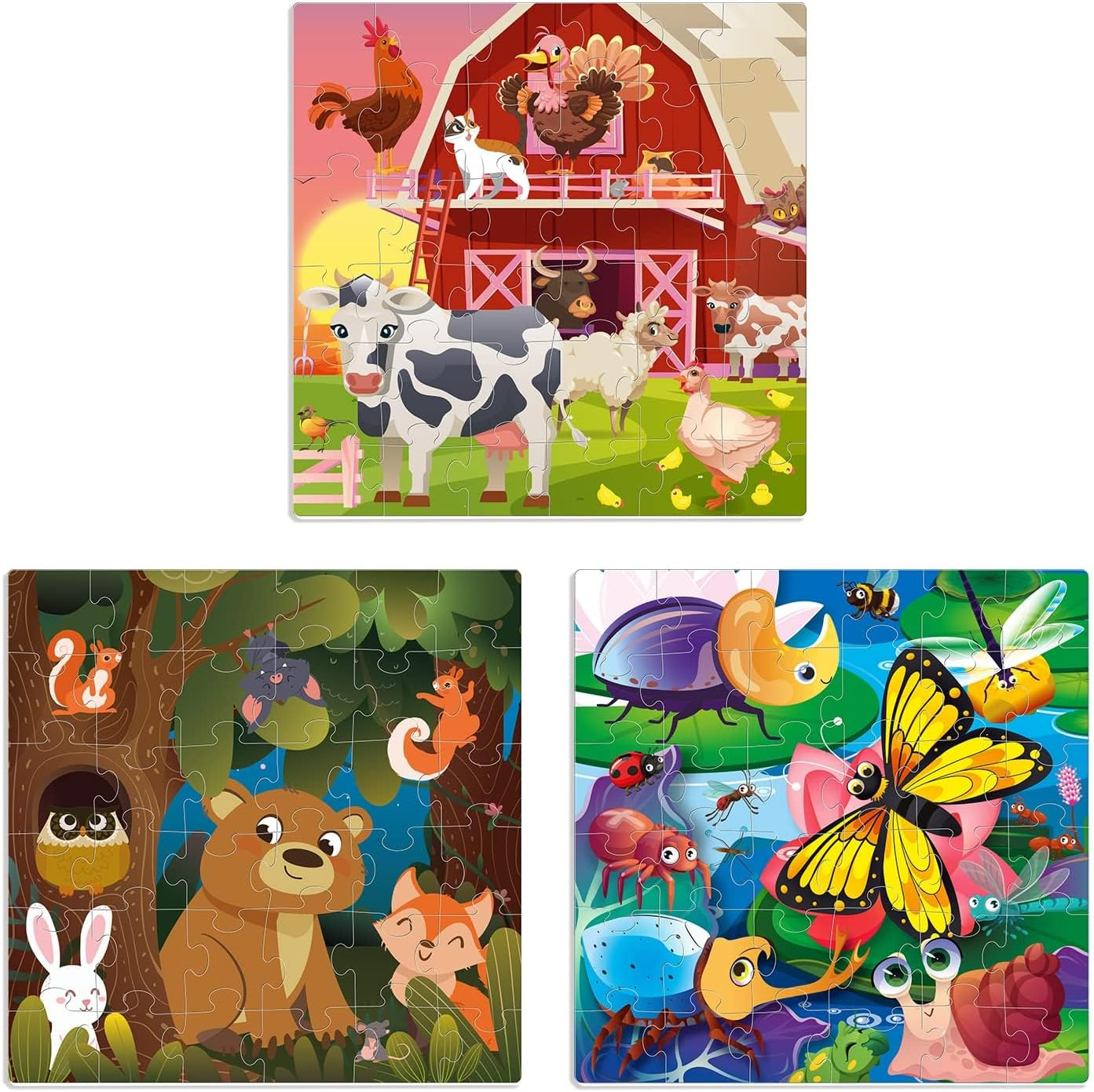 QUOKKA Magnetic Puzzles for Toddlers 3-5 - 36 Pcs Travel Puzzles Games for Kids Ages 2-4 - Animal Car Activities Toy for Boys and Girls 4-8 Yo - Learning Magnet Road Trip image number 5