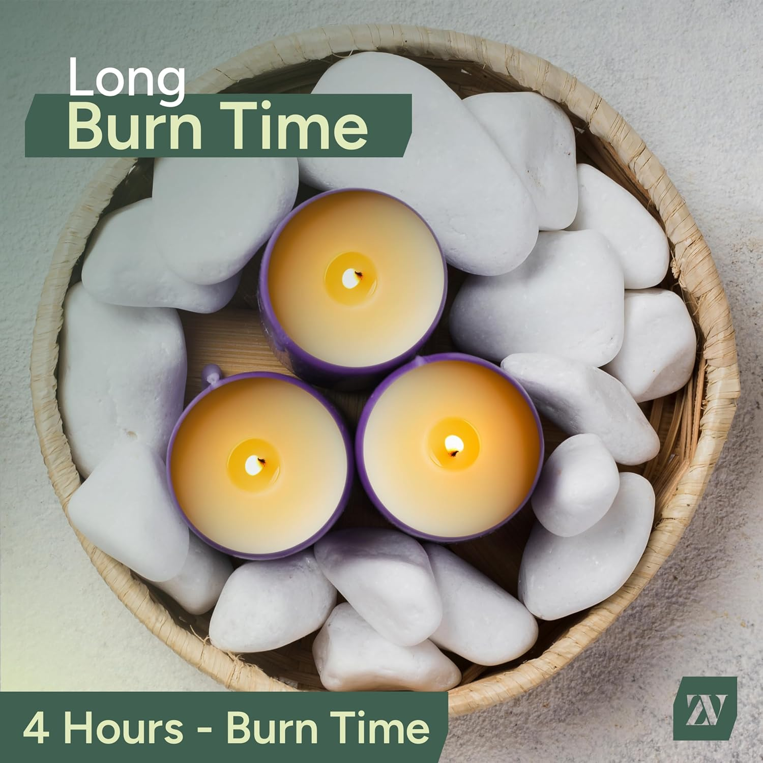 8 Hour Tea Lights Candles (50 Pack) - White Long Lasting Tea Lights - Unscented - 3.8 X 2.3 CM, 8Hr image number 6