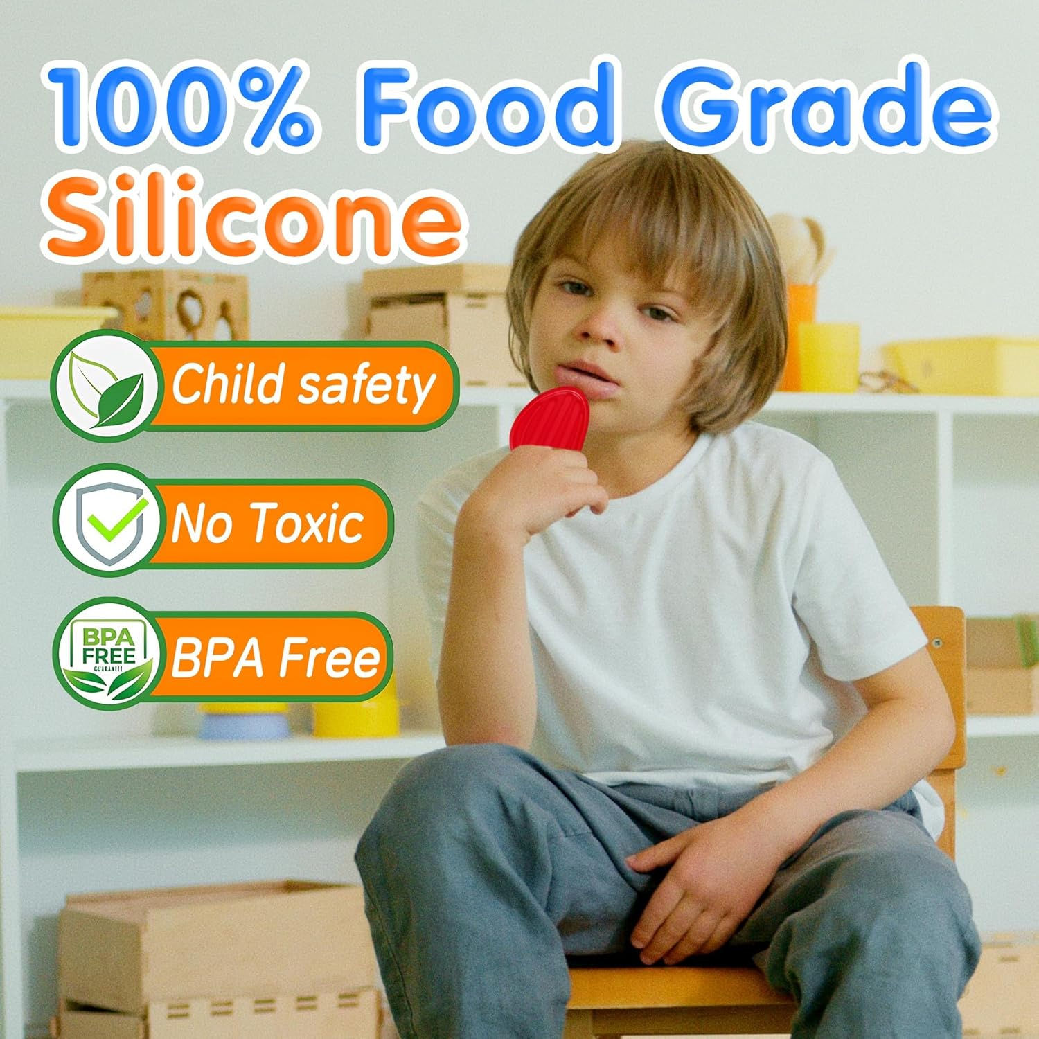 Fidget Toys Sensory Stone for Kids: 6 Pack Textured Worry Stone for Autism Kids Calming down - Fidget Stress Toys for Anxiety Relief - Small Students Prizes Fidget Toys Gift image number 2