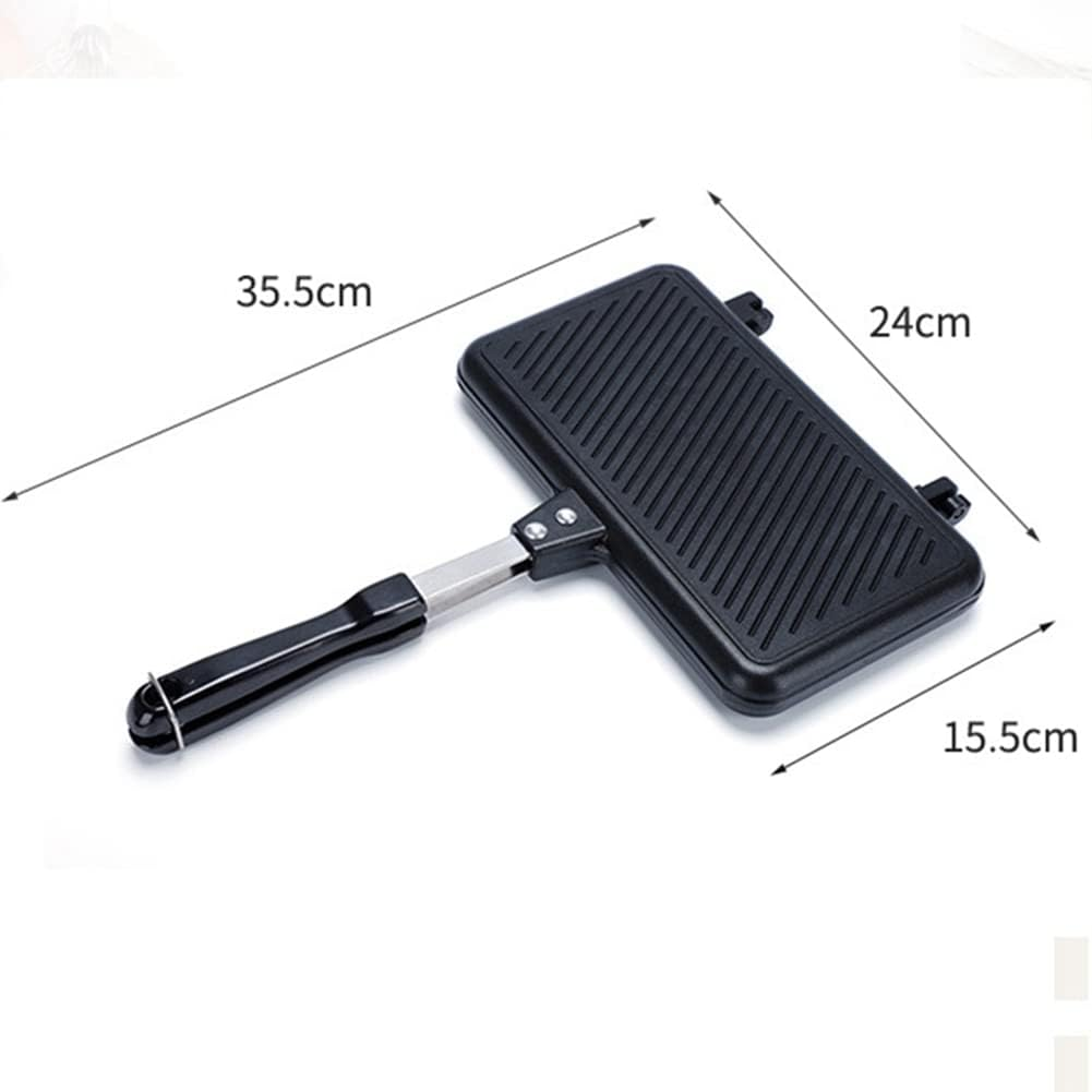 Gas Non-Stick Sandwich Maker Sandwich Maker Aluminium Alloy Mould Grill Frying Pan image number 6