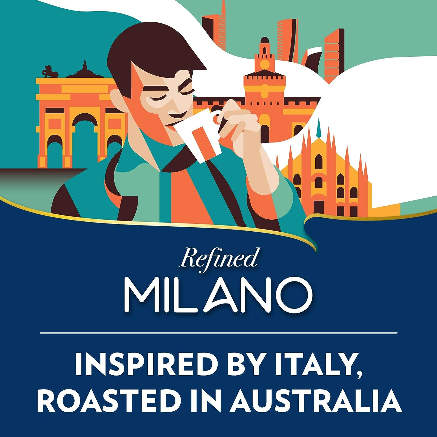 Lavazza, Tales of Italy Refined Milano, 1.5 Kg, Coffee Beans, for Espresso Coffee Machines, Notes of Honey and Dried Fruit, 100% Arabica, Intensity 7/10, Light Roasting, Roasted in Australia, 3 X 500G image number 4