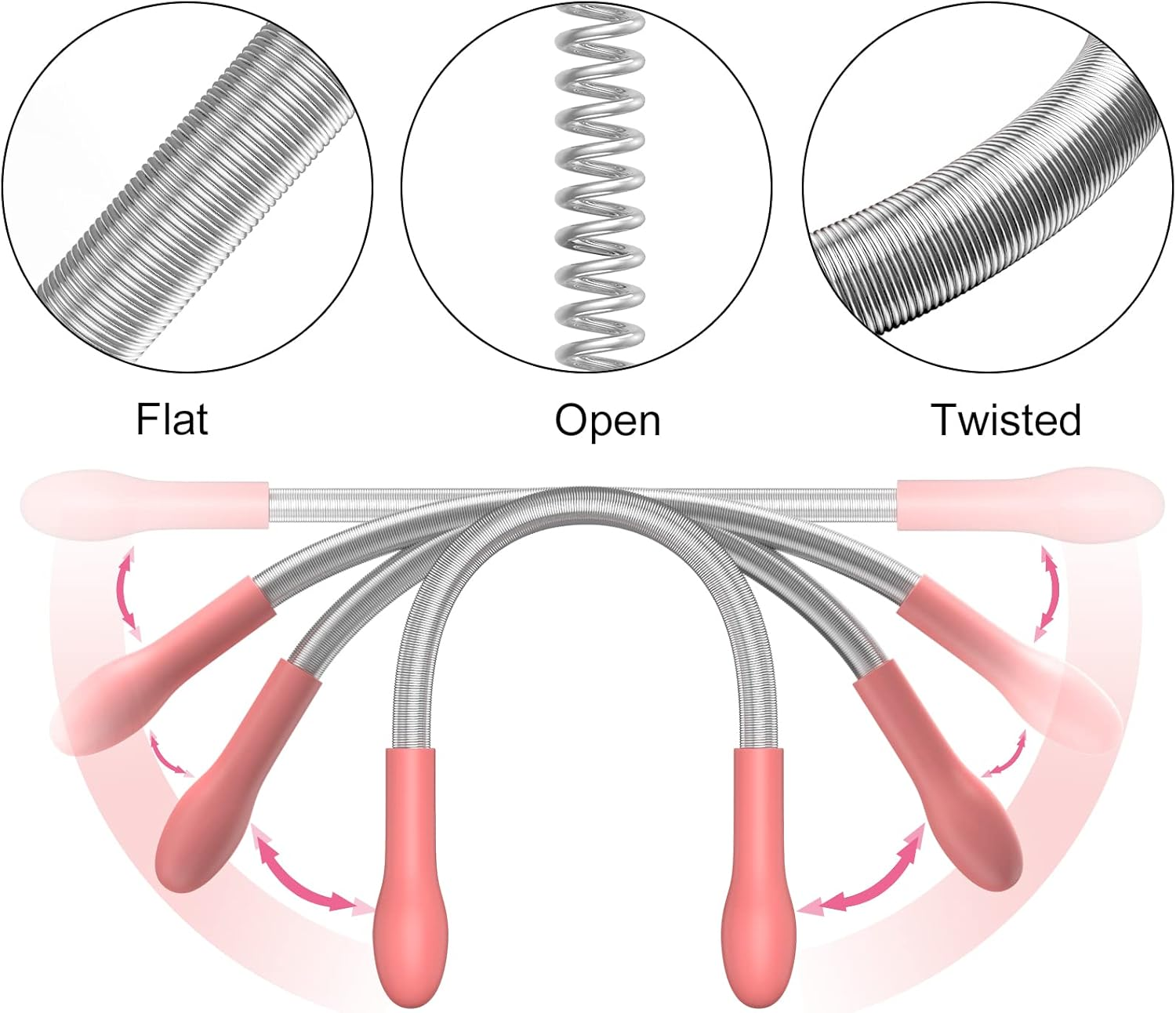 10PCS Facial Hair Remover Spring for Women Face Chin Cheek Mustache Upper Lip Hair Remover Spring Epilator Threading Tool image number 1