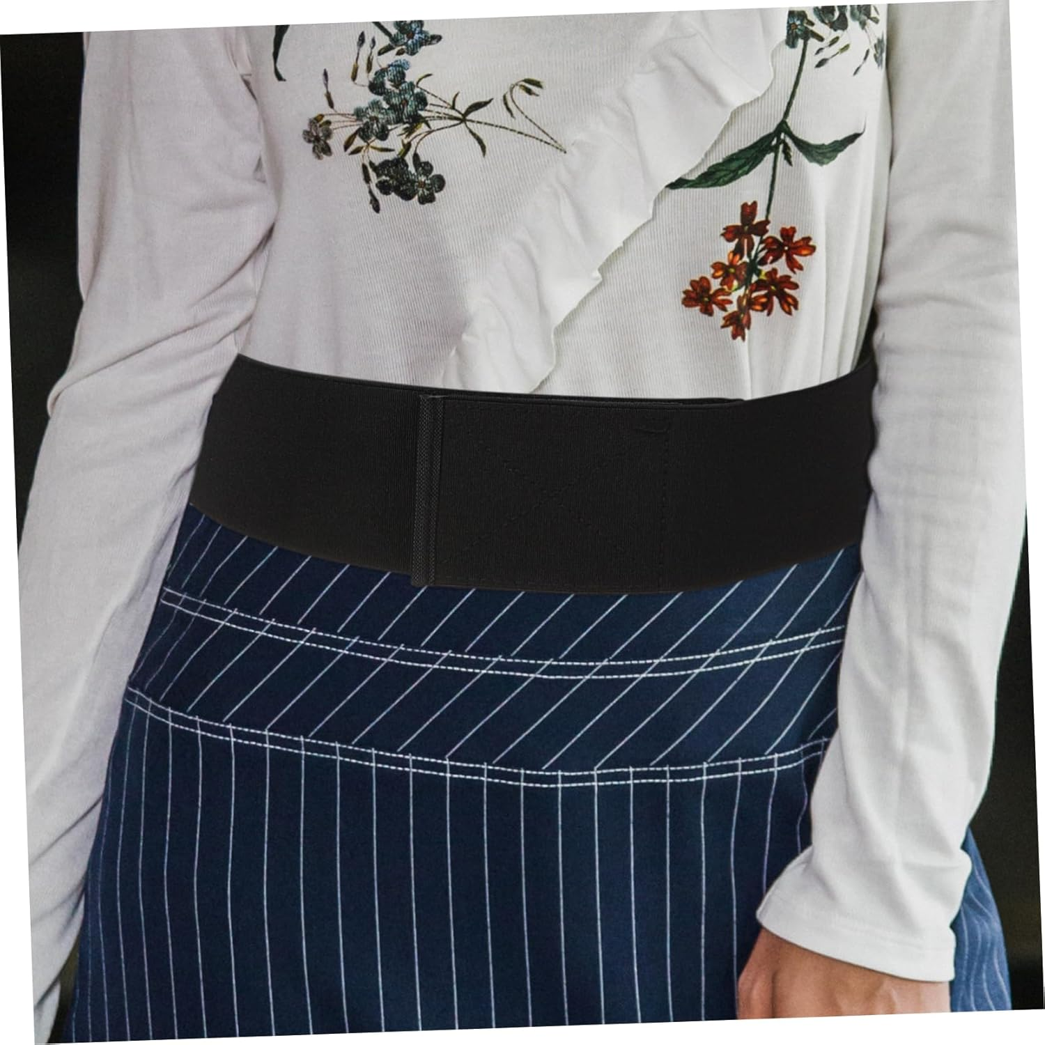 Girdle Band Women Shirts Tuck Band Belt Tuck for Shirts Shirt Tops Elastic Cropped Top Women Dress Elastic S Womans Tool Cloth image number 5