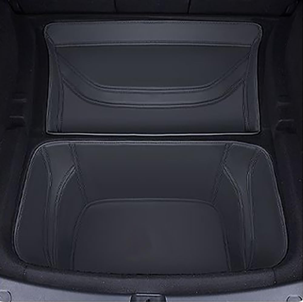 Full Cover Frunk Mat & Rear Lower Trunk Storage & Inner Storage Mat for Tesla Model Y 2026 (Juniper Update) &ndash; Full Coverage, Non-Slip, Easy Clean(Black) image number 6