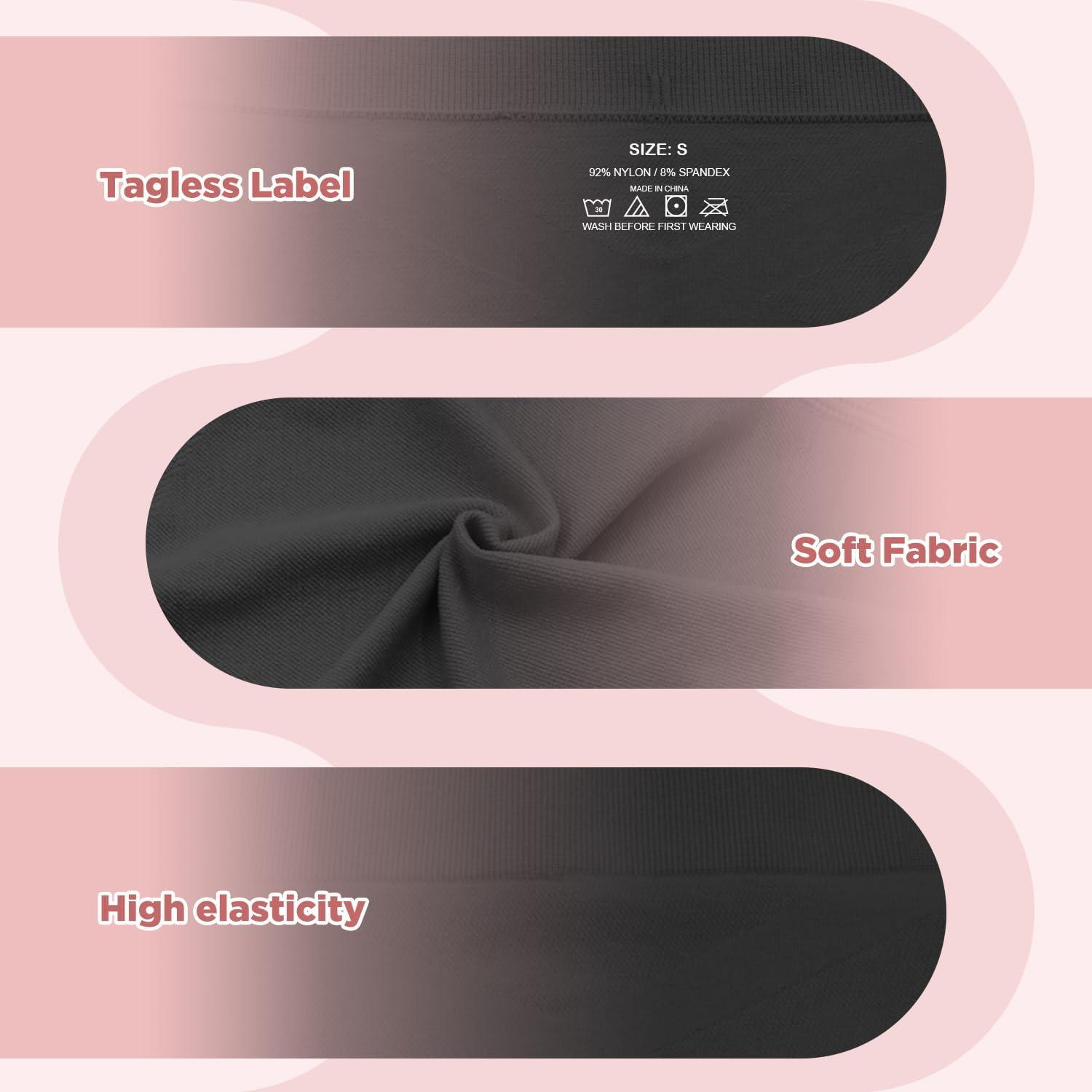 5 Pack Maternity Shapewear Seamless Underwear over Bump Pregnancy Shorts High Waist Panties under Dress Belly Support image number 2