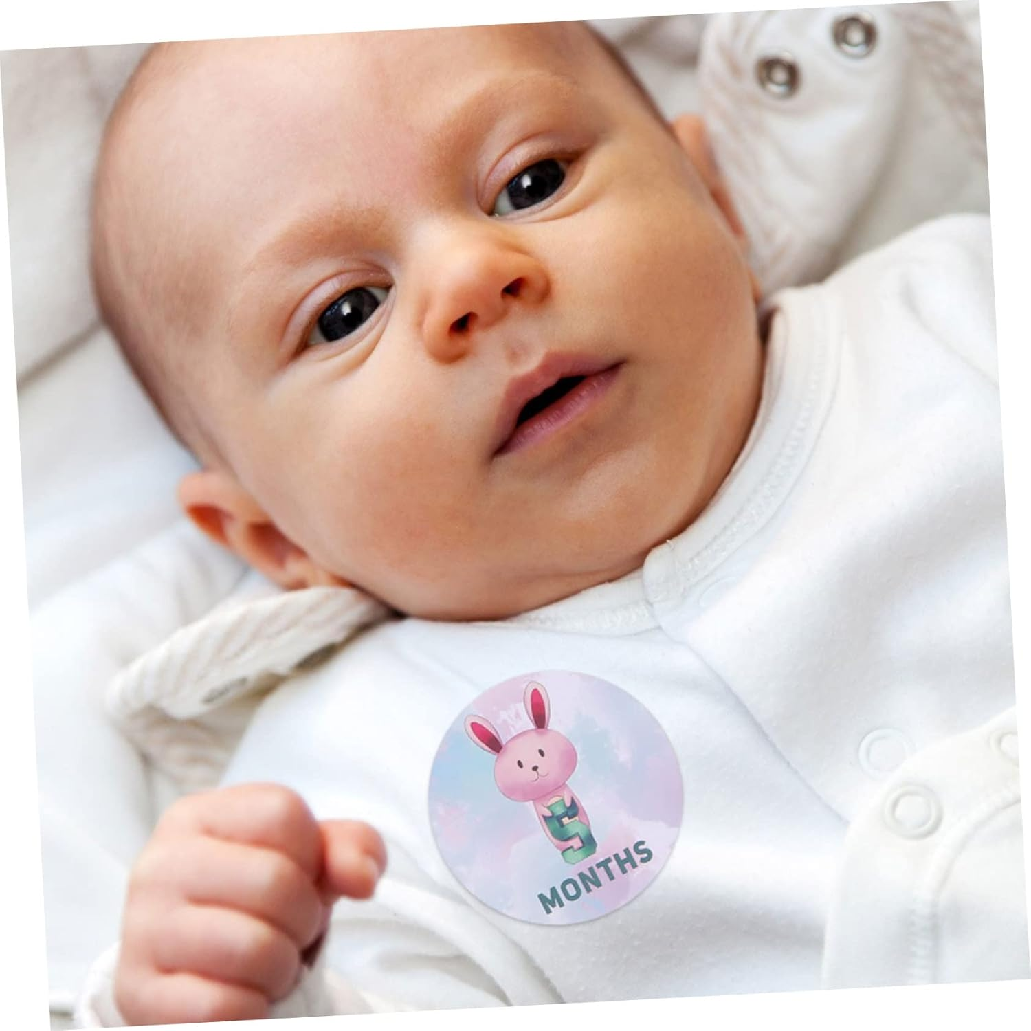 TEHAUX Creative Newborn Monthly Sticker Photo Props for Nursery Milestone Photo Supplies to Capture Babys Growth and First Year Memories image number 4