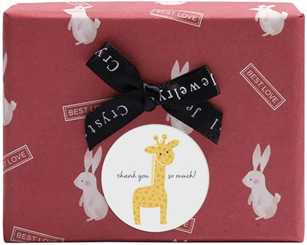 Hothotgirl Thank You Sticker Labels | 1.5" round | 500 Cute Animal & Flower Stickers per Roll | Waterproof, Self-Adhesive, Perfect for Cards, Envelopes & More image number 3