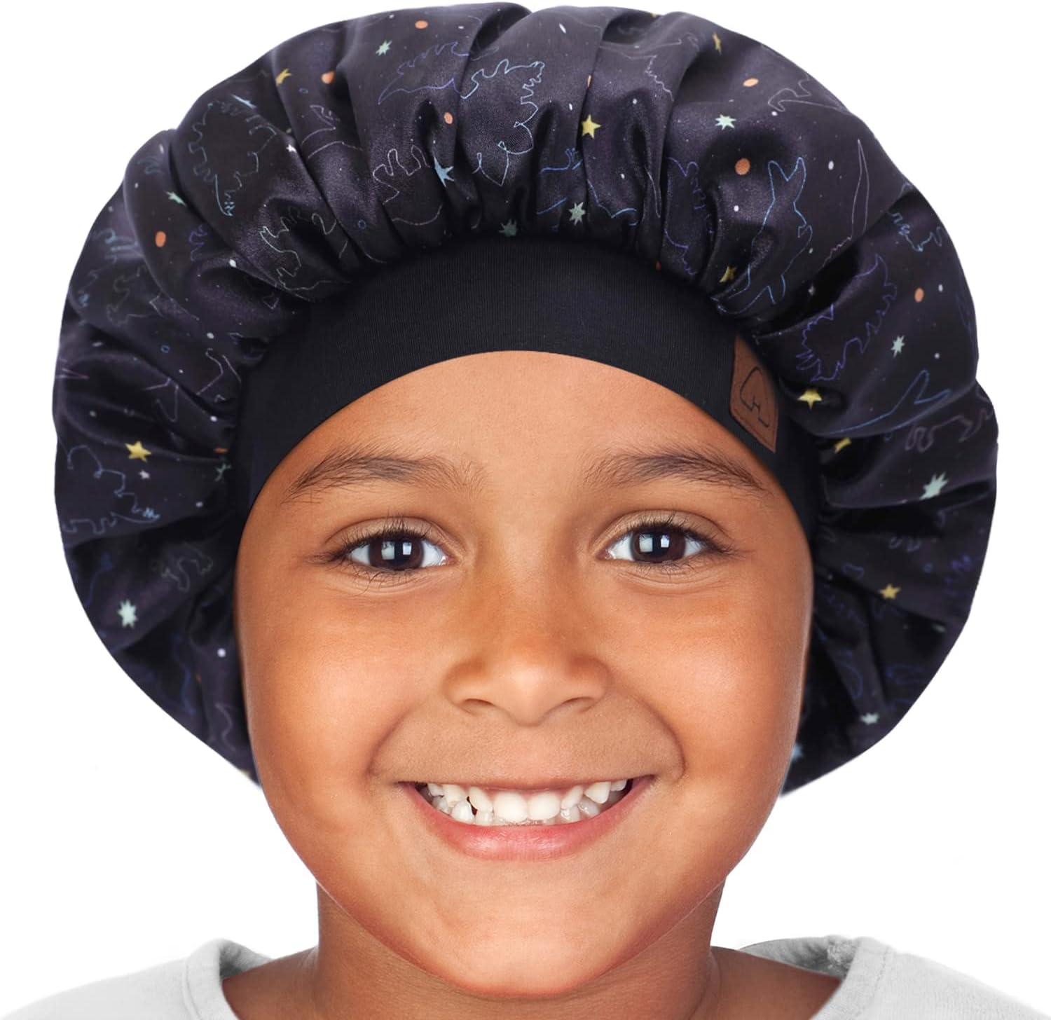 Hat Hut Kids Satin Bonnet Sleep Cap for Curly Hair Adjustable Silk Hair Cap for Baby Sleeping Hair Bonnet for Toddler Child