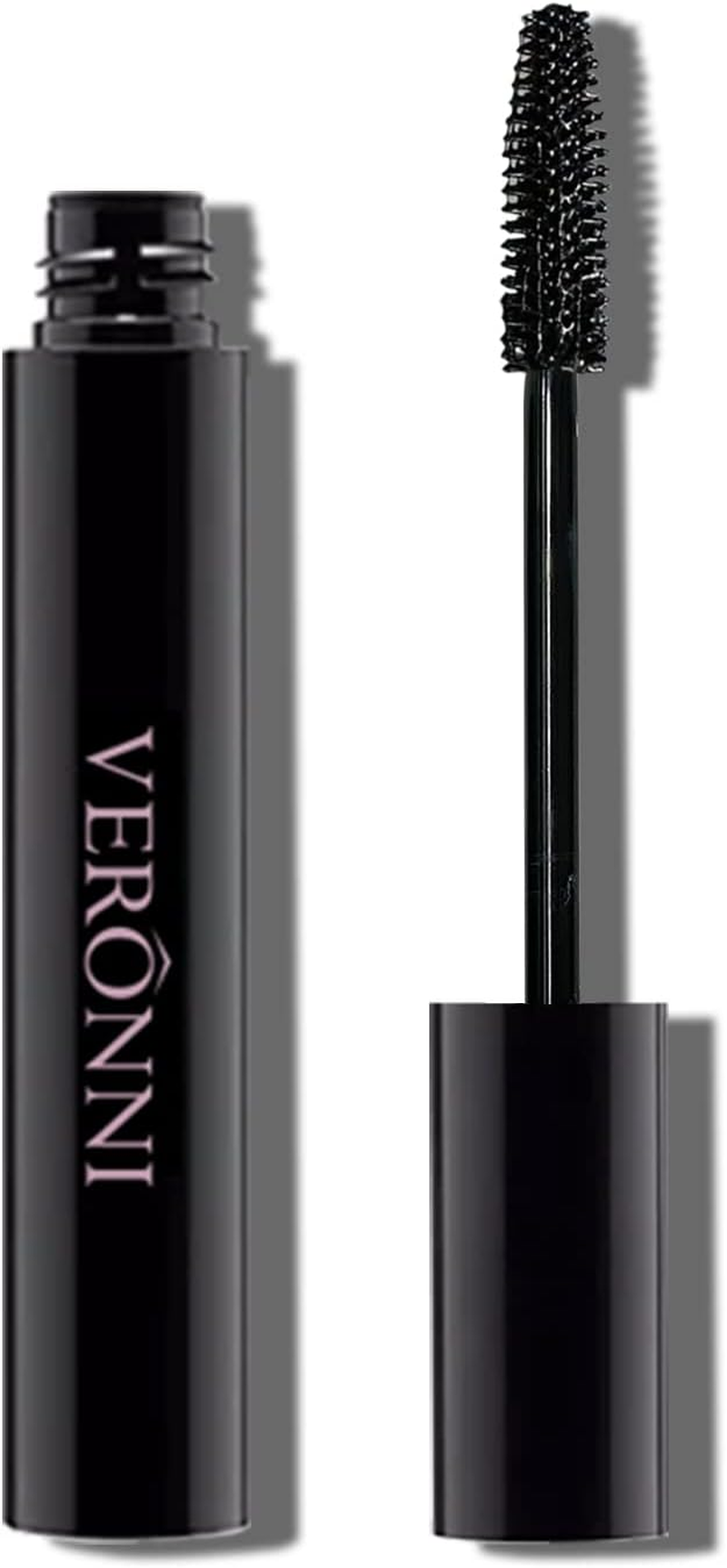 VERONNI Black Waterproof Mascara, Curling Thick Lengthening Eyelash Mascara, Lifts and Extends Lash Length, Clump Resistant, Non-Smudge Eyelash Colorful Extension Curl Mascara Makeup (Black) image number 6