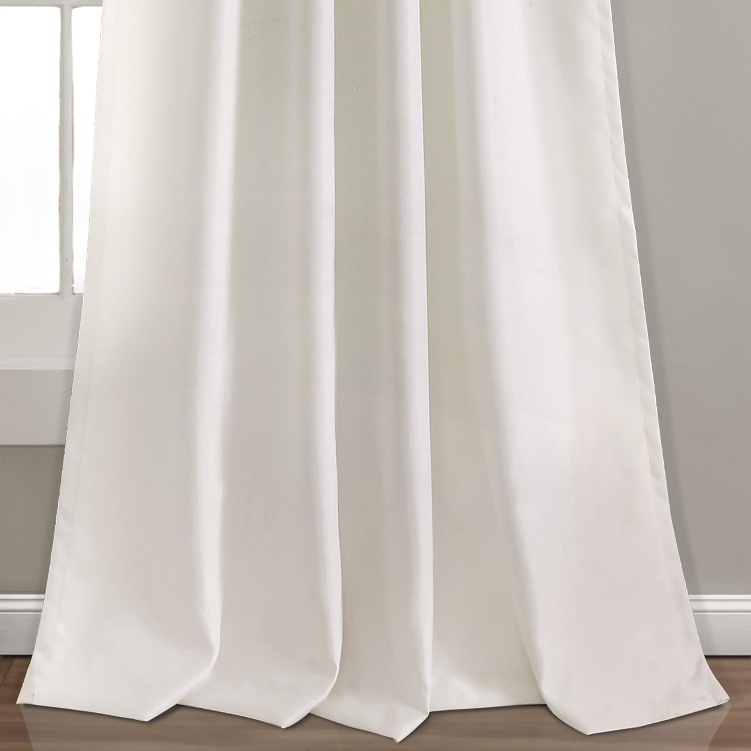 Lush Decor, Red Estate Garden Print Curtains Room Darkening Window Panel Set for Living, Dining, Bedroom (Pair), 95&rdquo; X 52, 95" X 52" image number 3