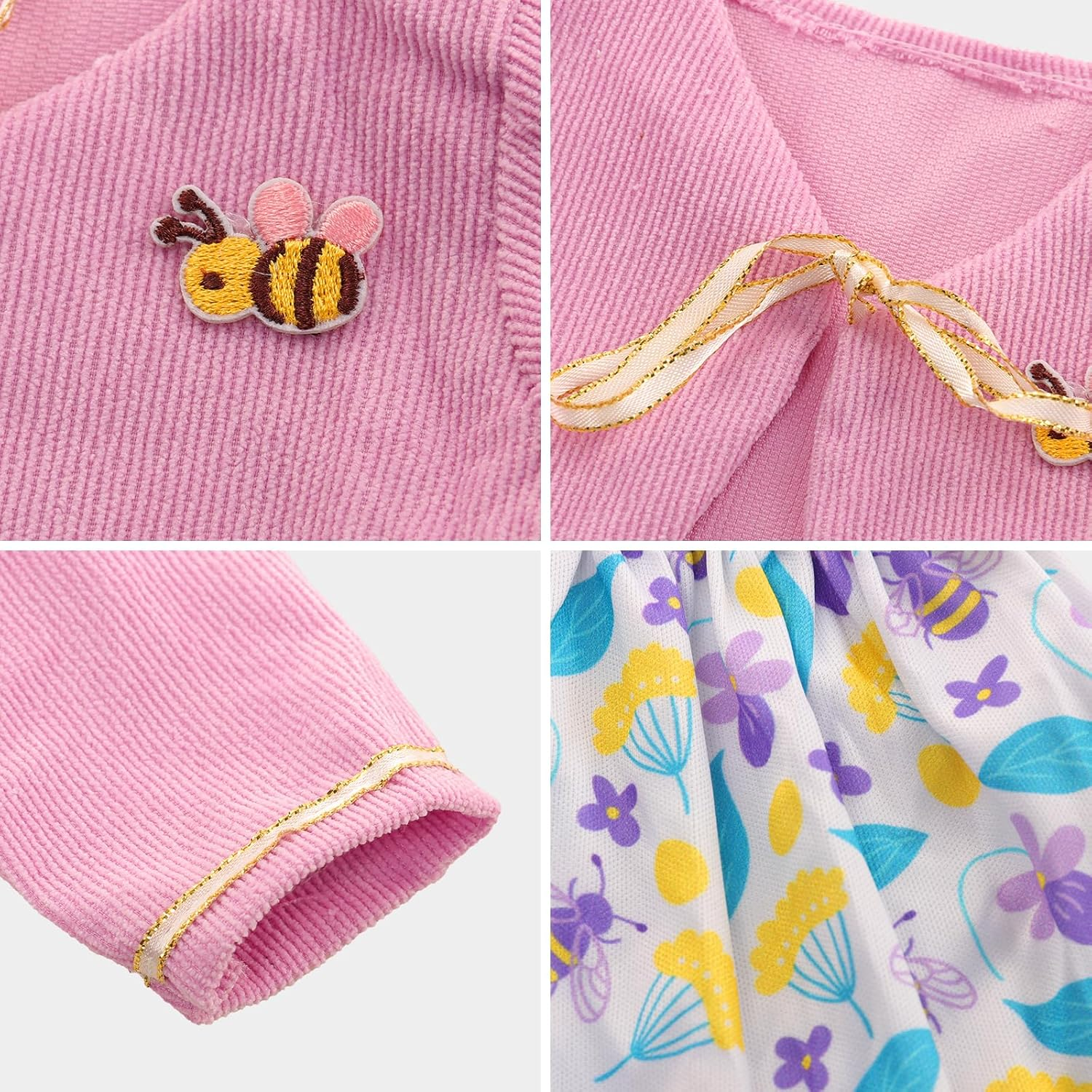 Barwa 4 Pcs Baby Doll Clothes 14-16 Inch Baby Doll Dresses Rompers for New Born Baby Dolls Handmade Baby Doll Clothing for Rebirth Baby Dolls(Doll NOT Include) image number 1