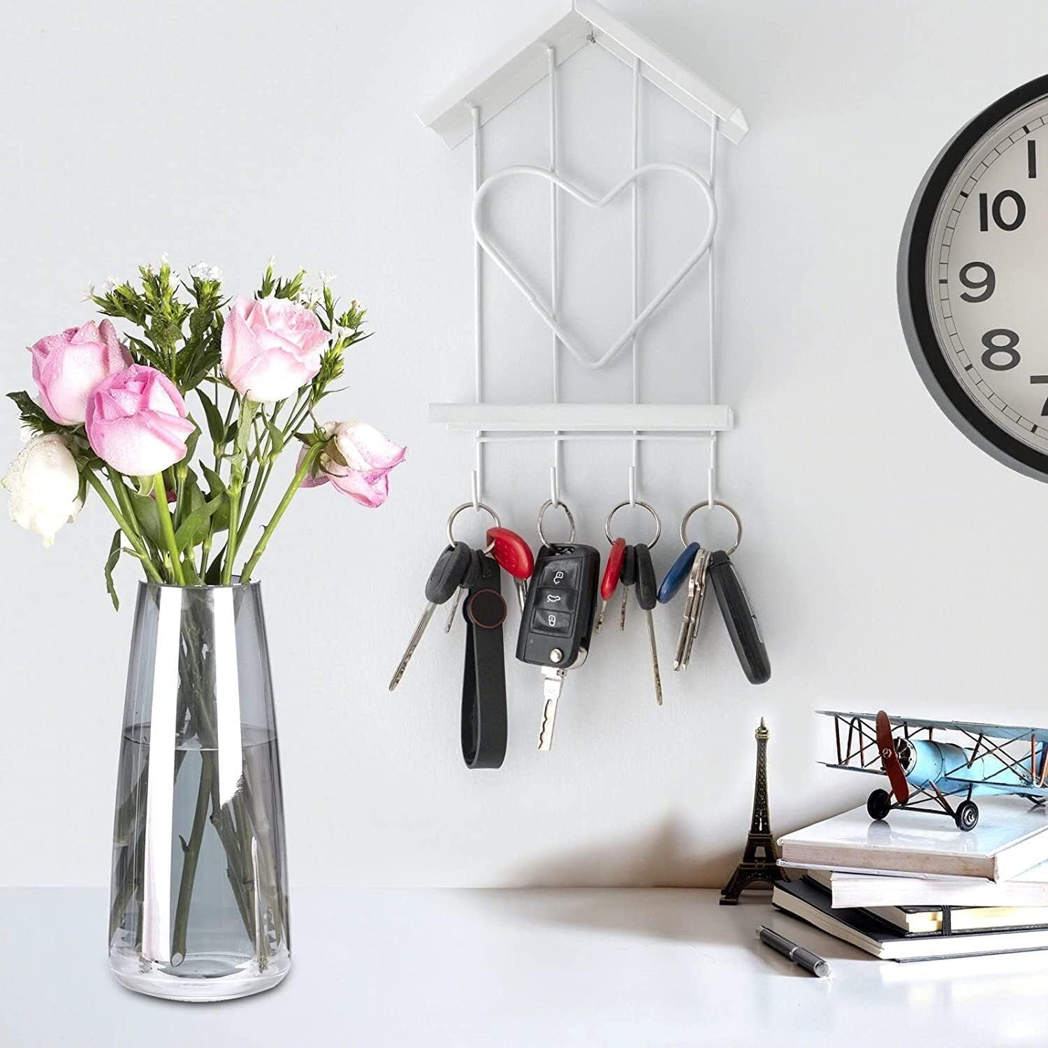 60Pcs Flat Key Rings,Party BESTBUY Keys Ring,Metal Keychain Rings,Split Keyrings Flat Circle Ring for Car Office Home Dog Tag Household O round Keyring Attachment (Silver 25Mm/1 Inch) image number 5