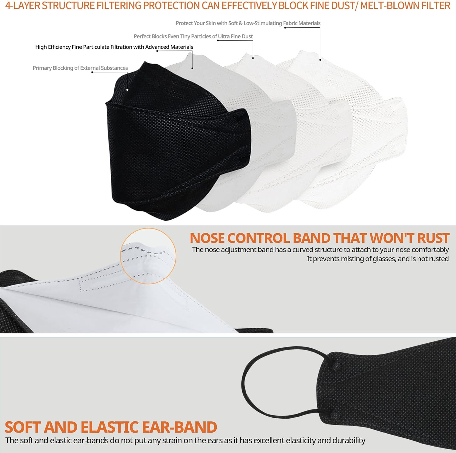 AIRAID-KF94 [Individually Wrapped] - Made in Korea, 4-Layer Filter, 3D Face Protective Mask, Adult and Older Teens image number 2