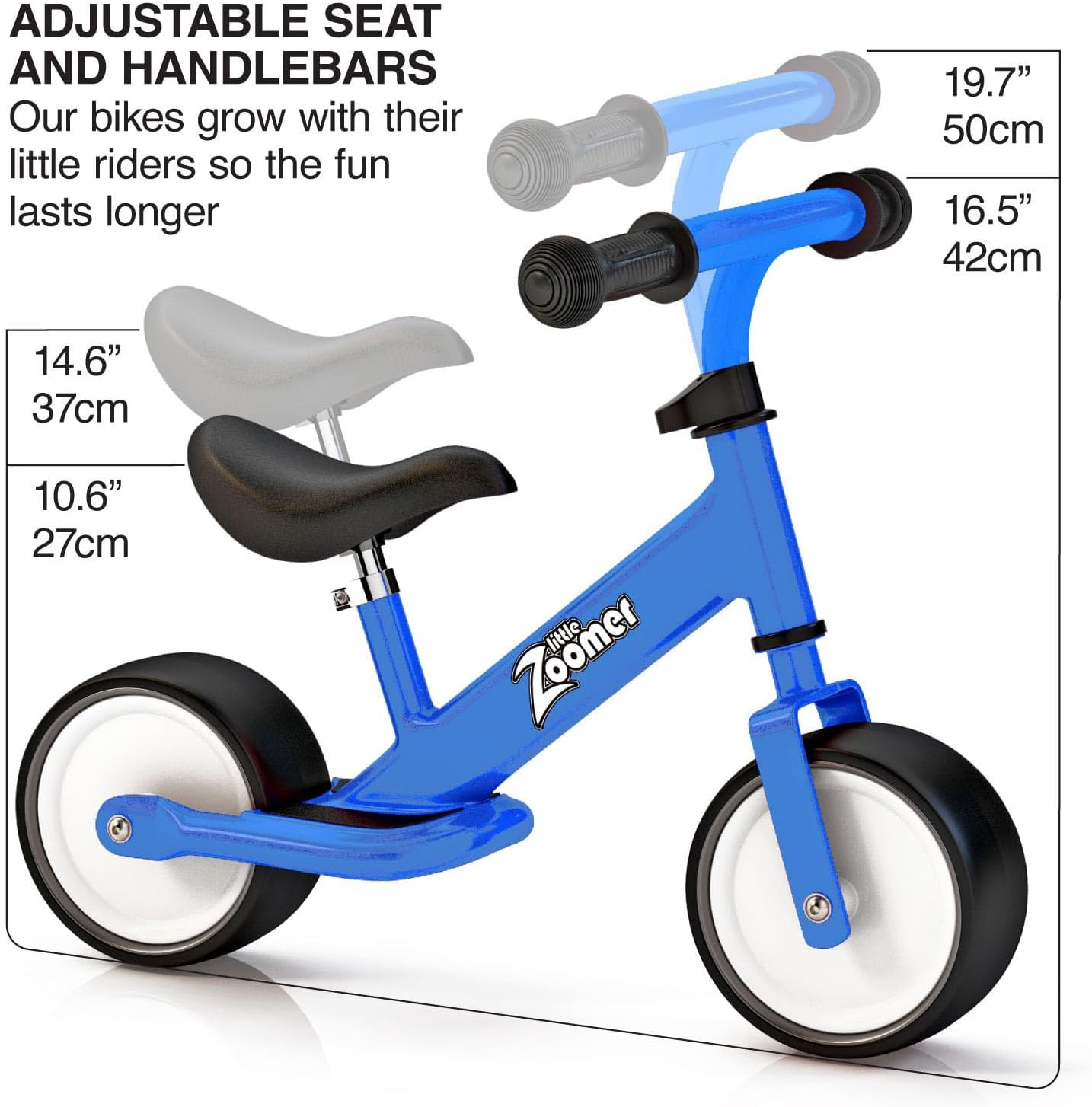 Balance Bike | 2-4 Years | Quick Safe Learning | Adjustable Seat & Handlebars | Toddler Bike | Extra Wide Wheels | Foot Rest | Light Weight & Easy to Carry image number 6