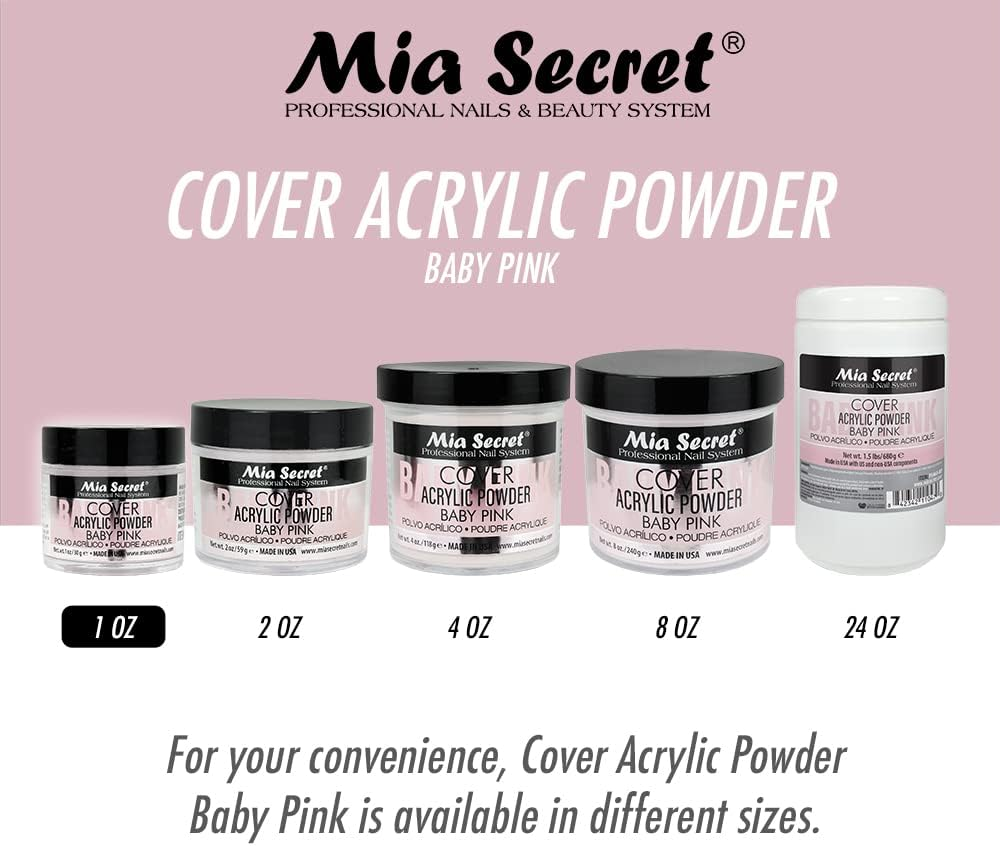 Mia Secret Acrylic Powder Cover Baby Pink 1 Oz. image number 4