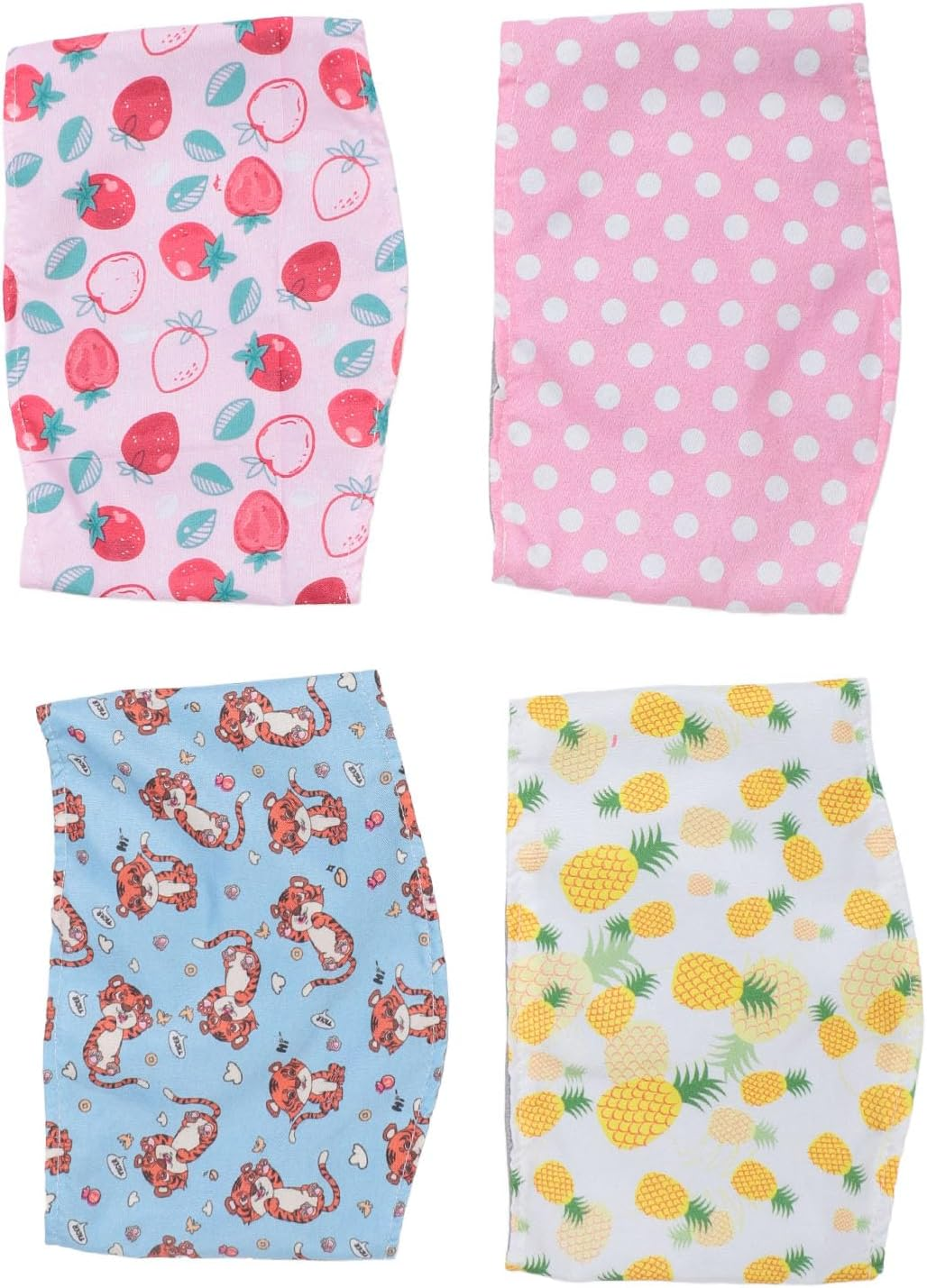 4PCS Washable Dog Diapers Male, Reusable Belly Wrap, Soft and Comfortable, Daily Use, for Dogs Puppy Nappies, with 4 Stylish Patterns (XL) image number 5