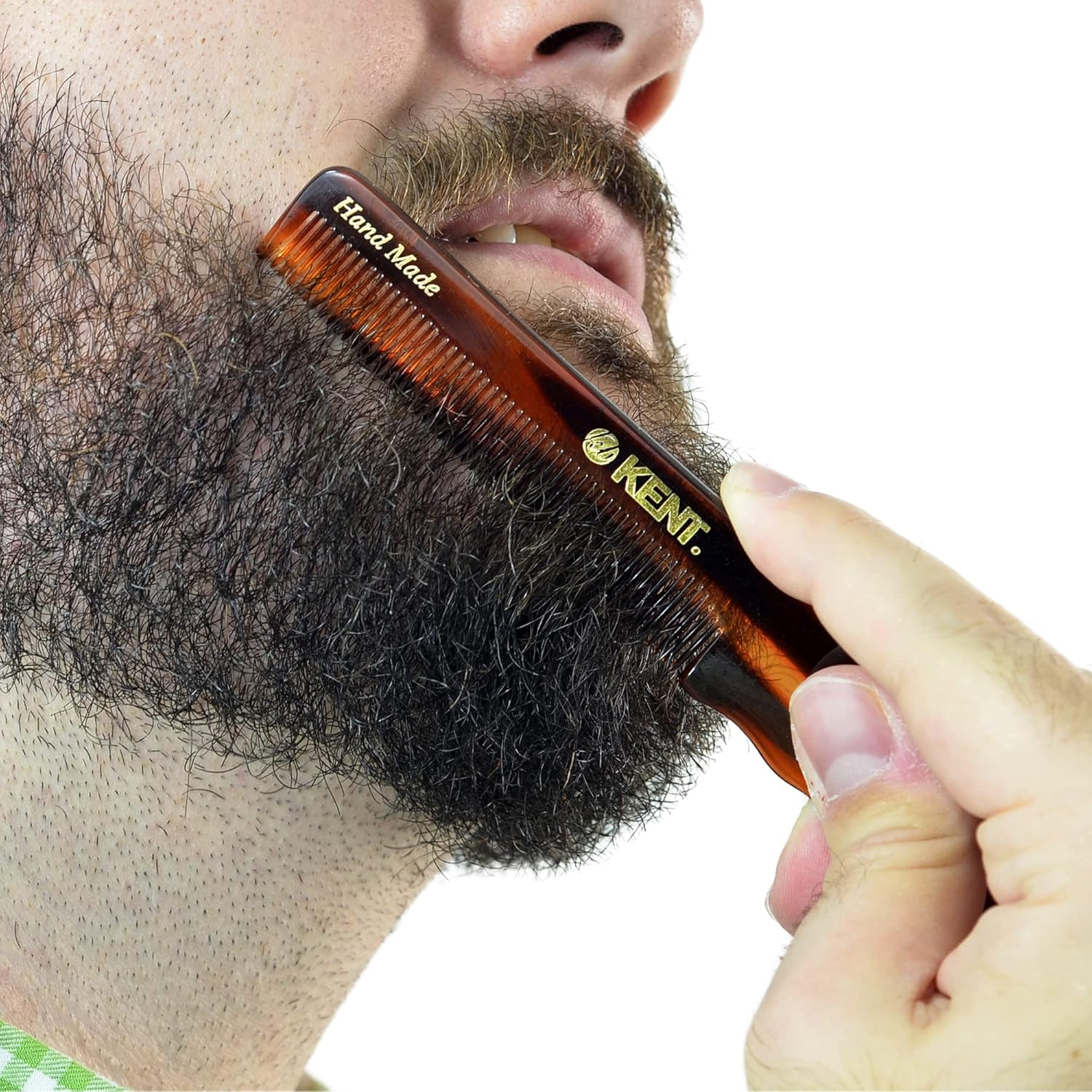 Kent Hand-Made 140Mm All Fine Pocket Comb with Thumb Grip - R18T image number 2