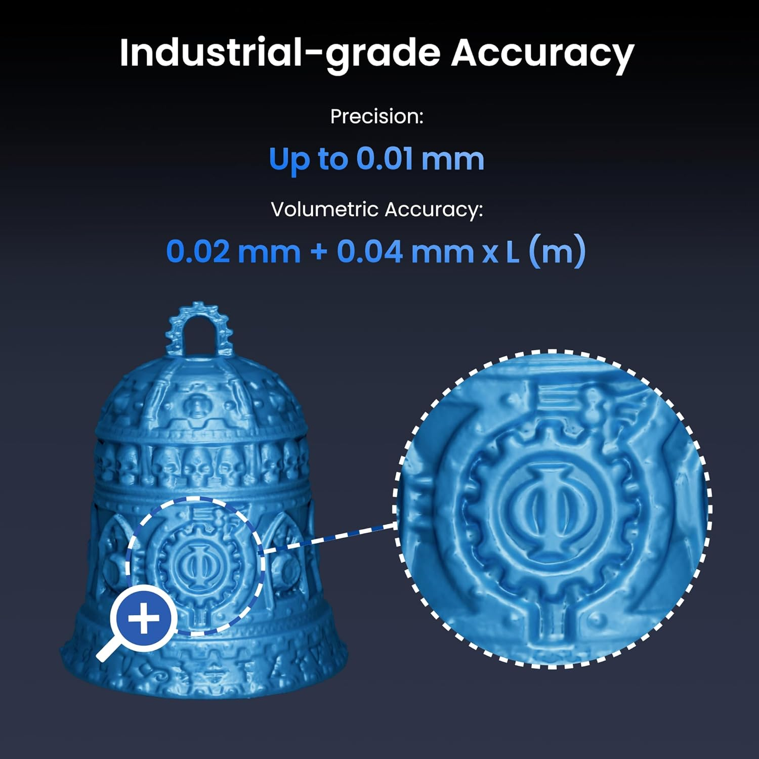 Revopoint Metroy Pro 3D Scanner for 3D Printing, up to 0.01Mm Precision, 34+15+1 Industrial Blue Laser Handheld Scanner, 62-Line Full-Field, Full-Color 3D Scan image number 6