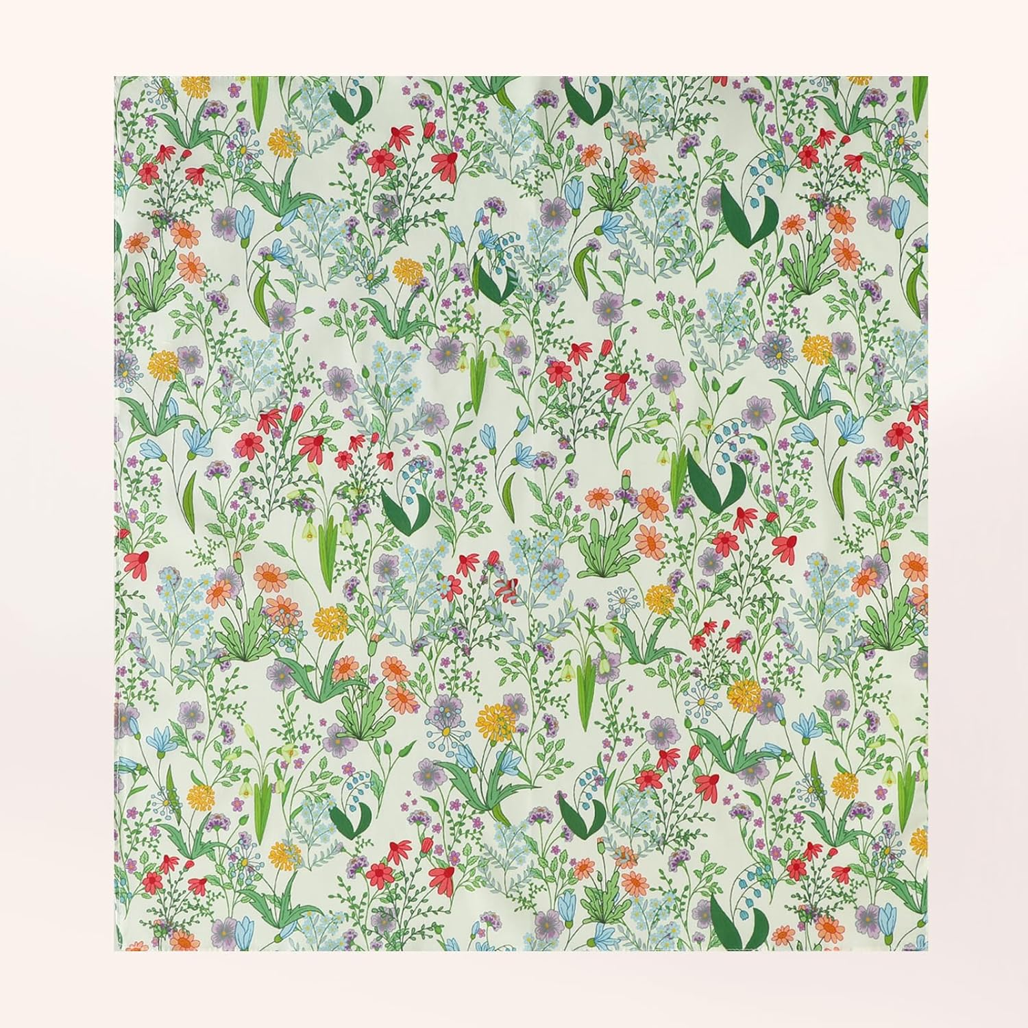 HOULIFE Handkerchiefs for Women, Vintage Ladies Flower Handkerchief Soft Cotton Floral Printing Hankies Assorted Colors image number 1