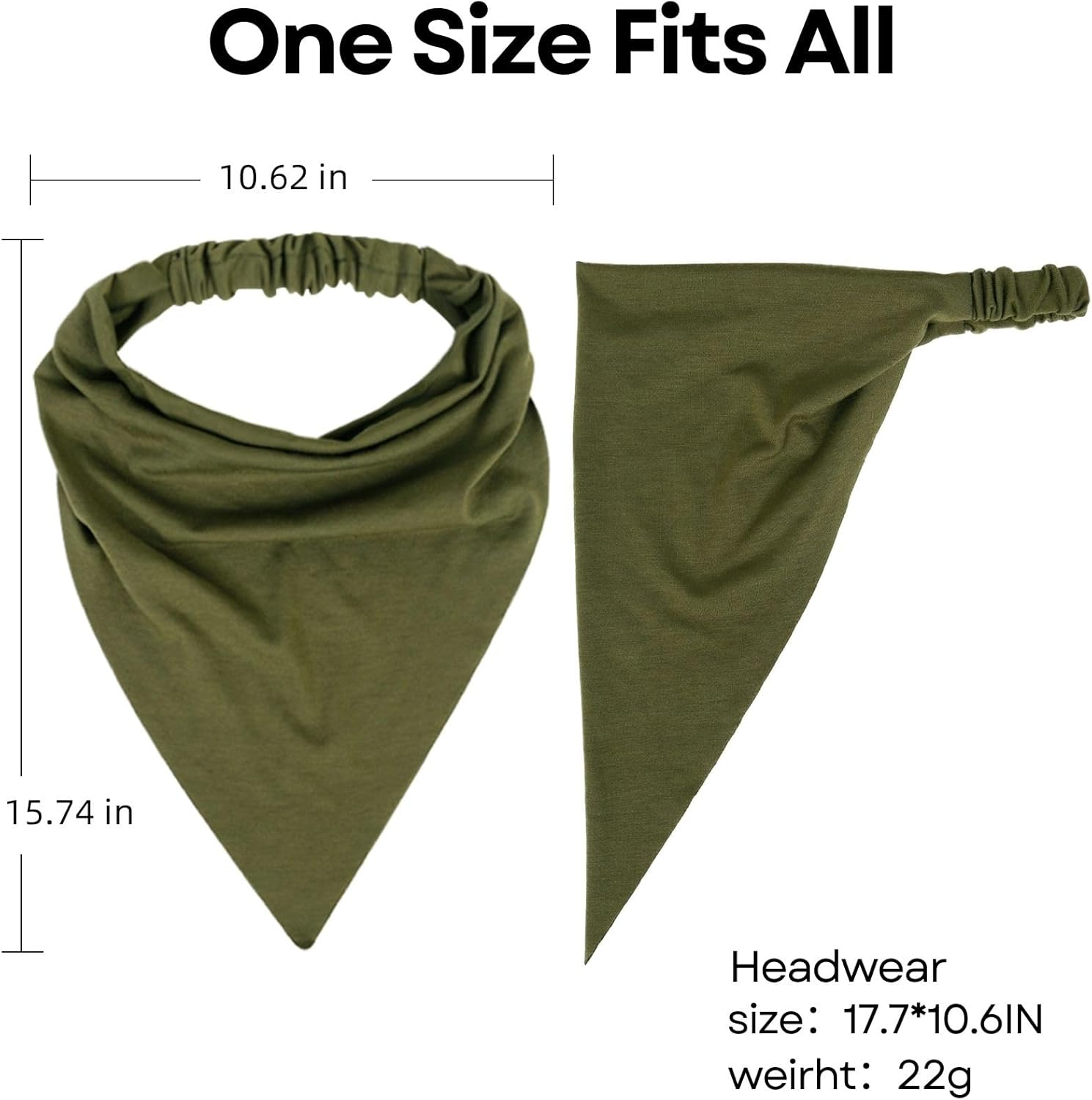 WOVOWOVO 8 Pack Large Scarf Headbands for Women image number 4