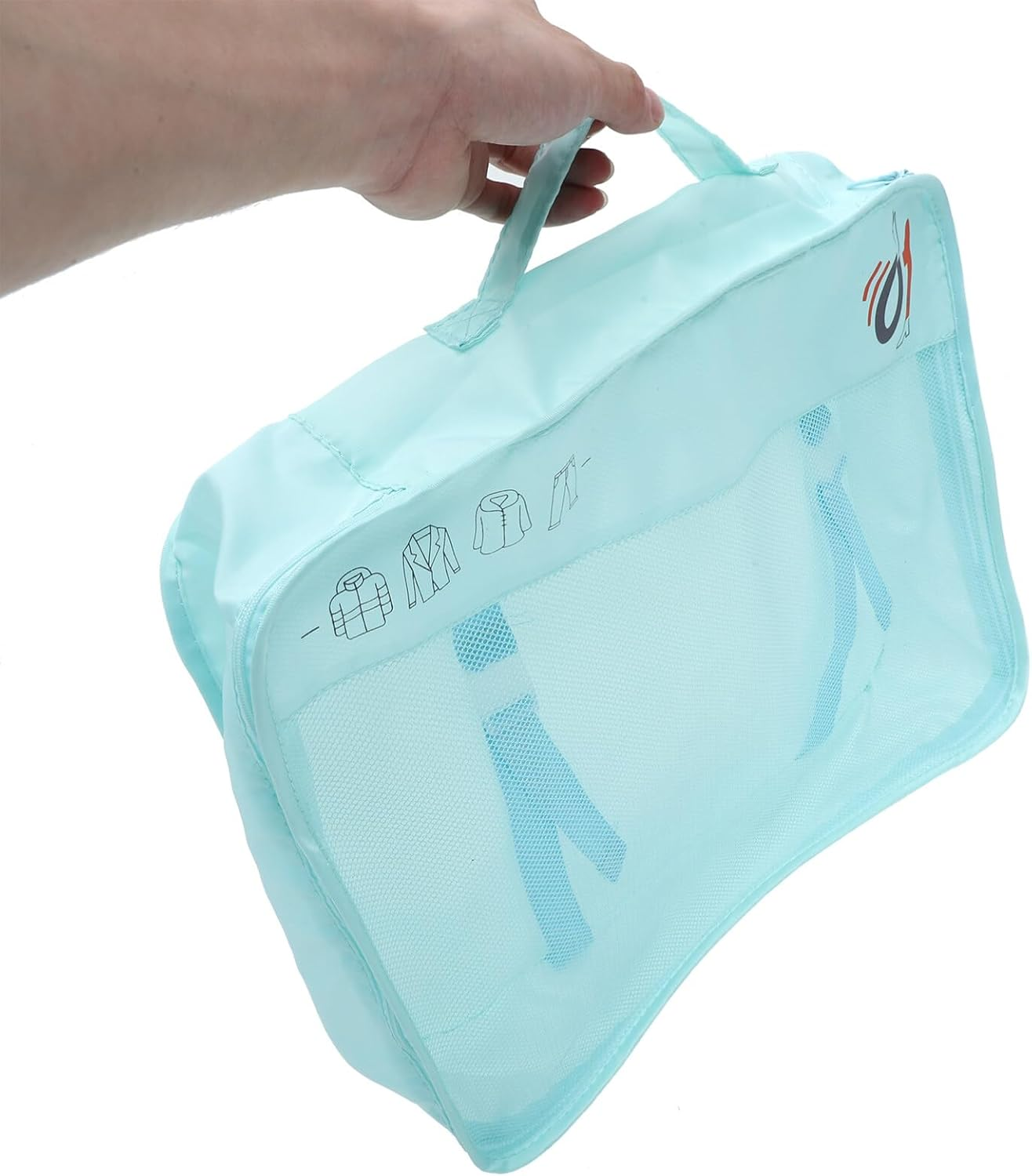 NOLITOY 1Set Travel Packing Cubes Lightweight Organizers for Suitcase Storage for Clothes Shoes and Toiletries image number 5