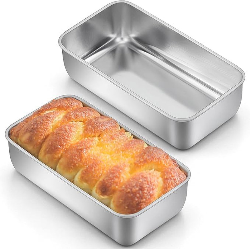 2 Pcs Bread Tin Loaf Pan for Baking Bread Baking Loaf Pans Easy Release Bread Pan Bread Stencils Bread Baking Dish Loaf Tin Cakesicles Mold Oven Tray Meat Pie Baking Pan Cake Mold Bread Baking Tray