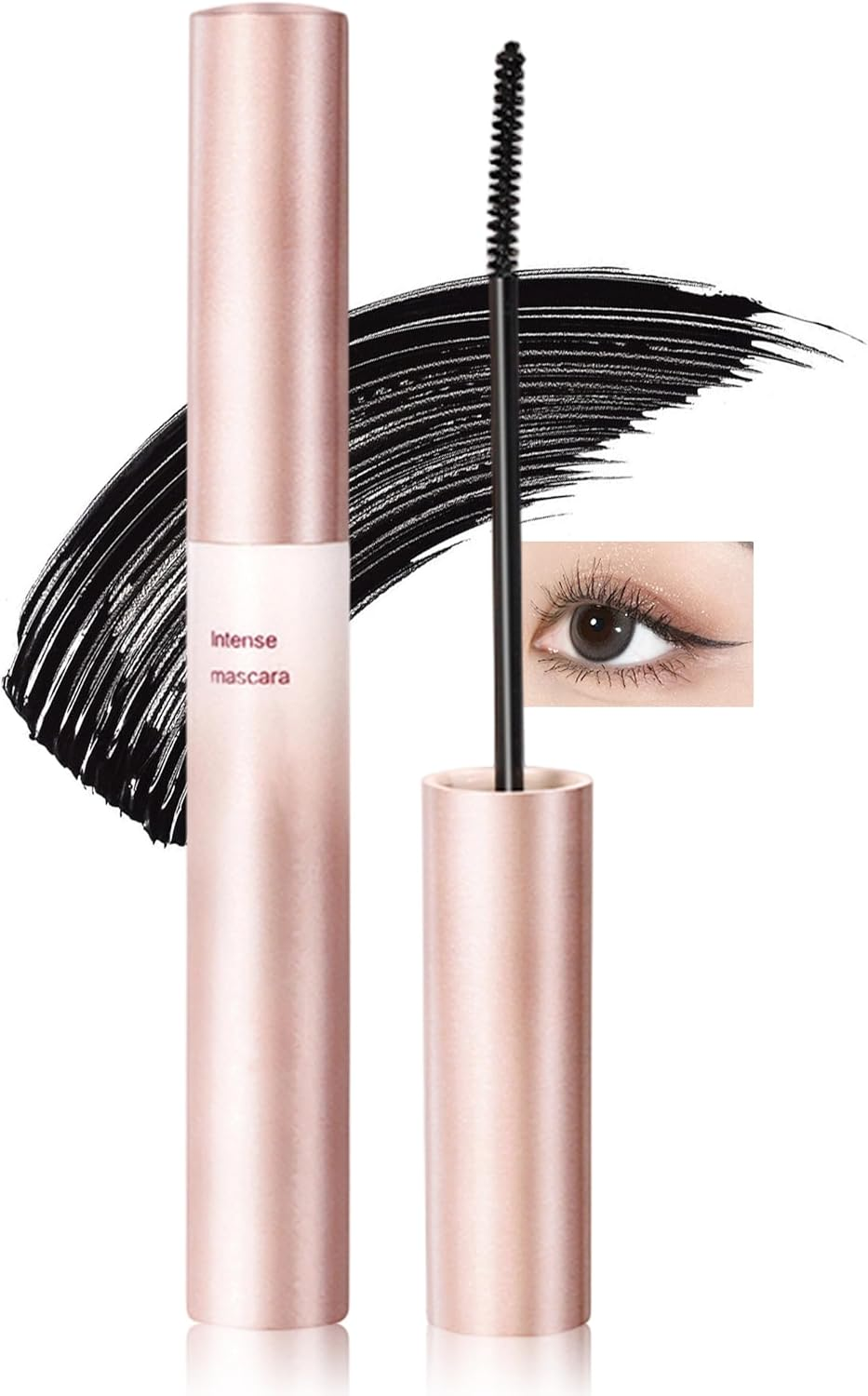Erinde Eyelash Primer, Volumizing & Lengthening Waterproof Mascara Base, Strengthens Lashes, Smudge-Proof, Long-Lasting, Nourishing Formula for Enhanced Mascara Results, Black