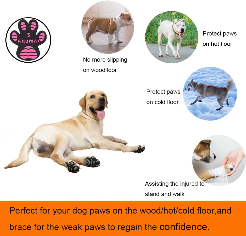 Dog anti Slip Paw Grips Traction Pads,Dog Feet Stickers with Stronger Adhesive,Paw Protection to Provide Traction for Slippery Floors,Essentials for Senior Dogs,12 Sets (48 Pcs) S Multicolor image number 5
