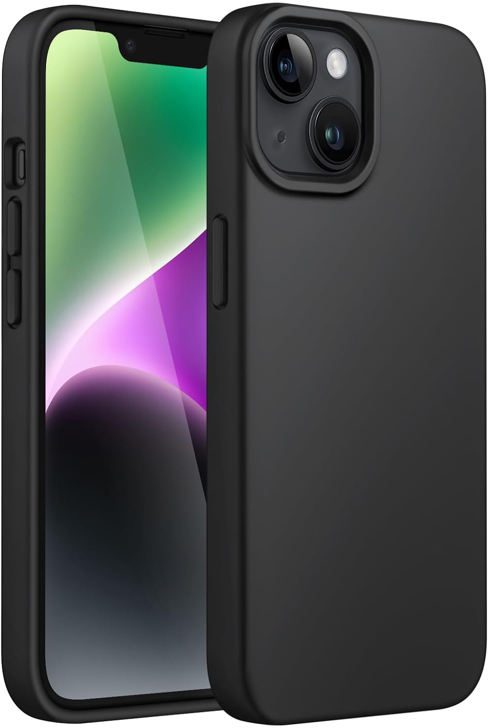 Jetech Silicone Case for Iphone 14 6.1-Inch, Silky-Soft Touch Full-Body Protective Phone Case, Shockproof Cover with Microfiber Lining (Sierra Blue)