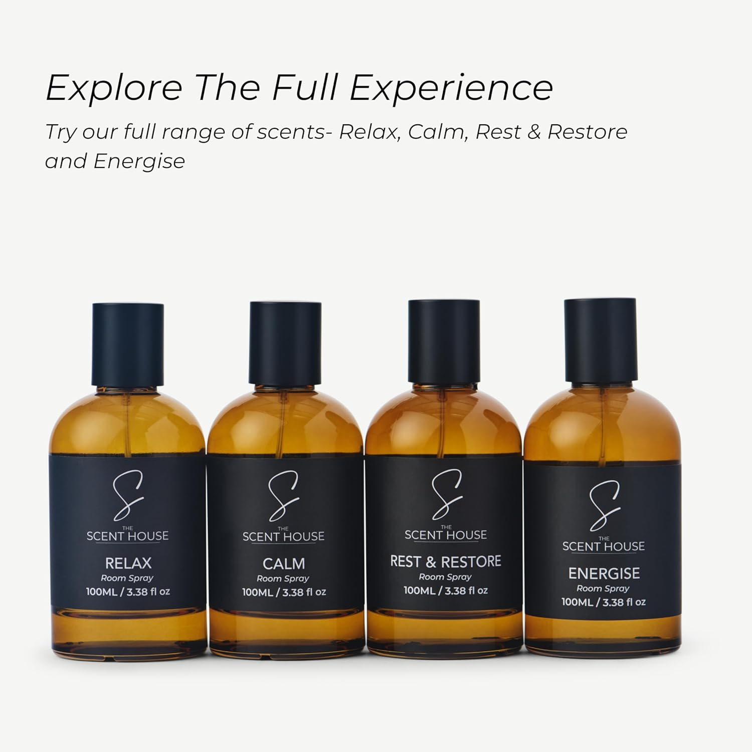 The Scent House Relax Room Spray - 100Ml | Essential Oils Inc. Lavender & Jasmine for Calm & Relaxation. Air Freshener/Pillow Mist/Linen Spray. No Artificial Fragrances/Harmful Chemicals