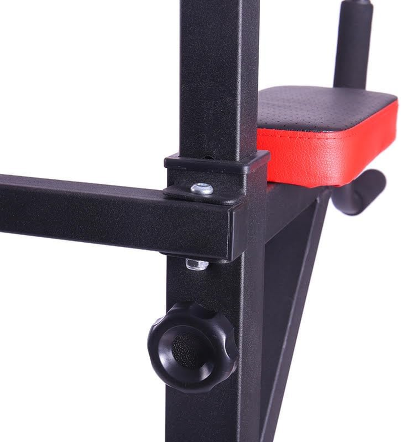 Pull-Up Station 7-Level Height Adjustable, Chin-Up Dip Station for Strength Training, Home Gym Equipment Multi-Station Chin up and Grip Dip Bar, Power Tower for Knee Raise Press, WEIGHT LIMIT 300KG image number 5