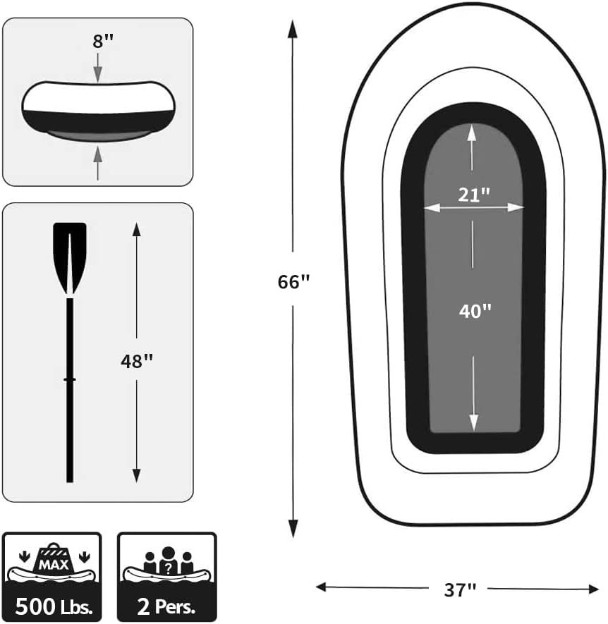 BESTHLS Inflatable Boat,Swimming Pool and Lake Inflatable Boat image number 1