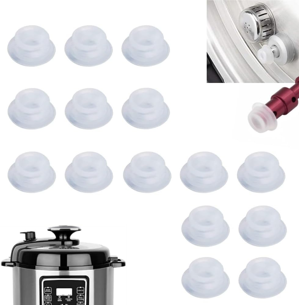 15Pcs Universal Replacement Floater Valves Silicone Gaskets,Electric Pressure Cookers Valves Seal Rings,Pressure Pots Accessories,Silicone Caps for Instant Pot,Pressure Cooker Parts and Accessories image number 5