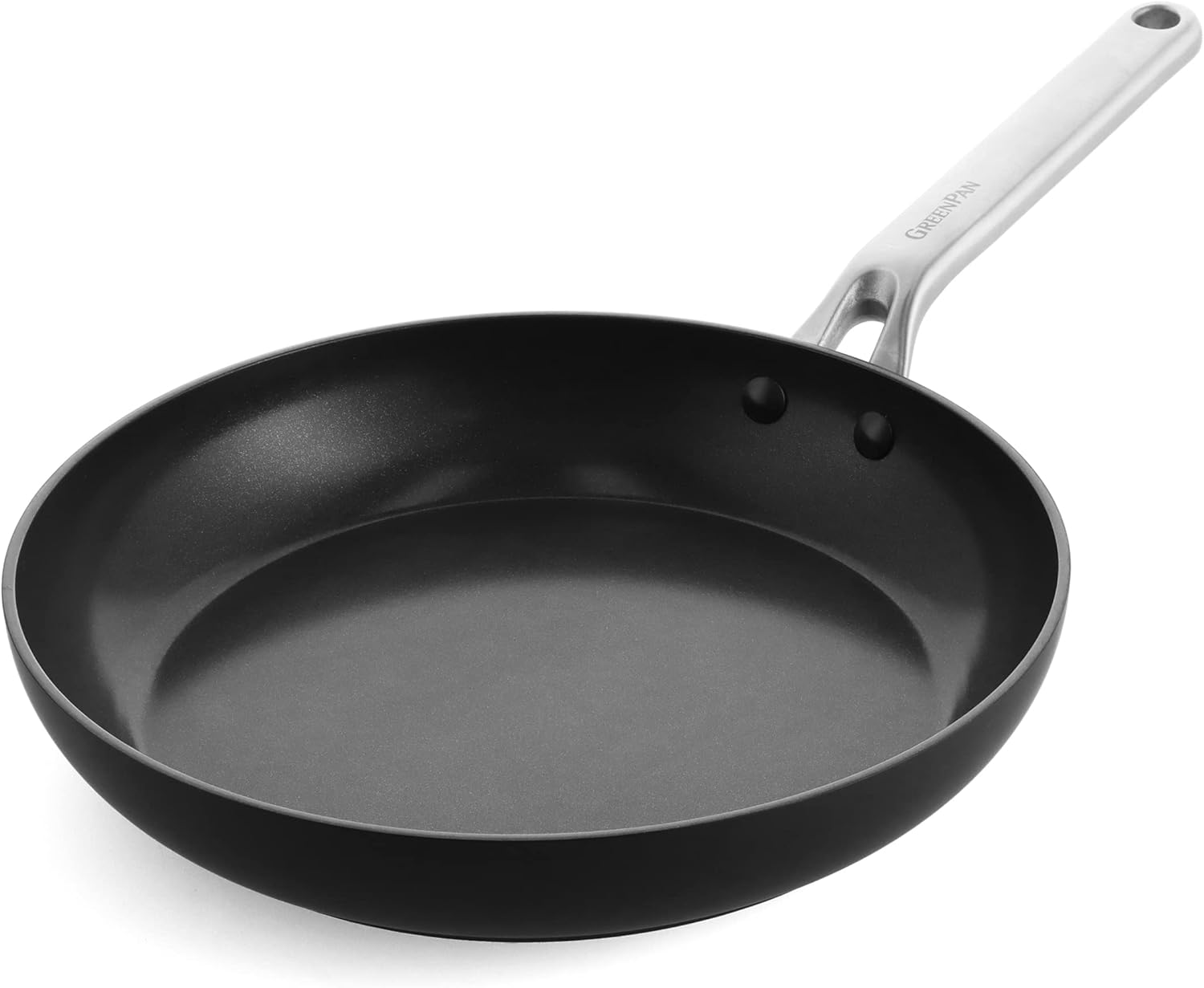 Greenpan Omega Hard Anodized Advanced Healthy Ceramic Nonstick, 11" Frying Pan Skillet, Anti-Warping Induction Base, Dishwasher Safe, Oven & Broiler Safe, Black image number 6
