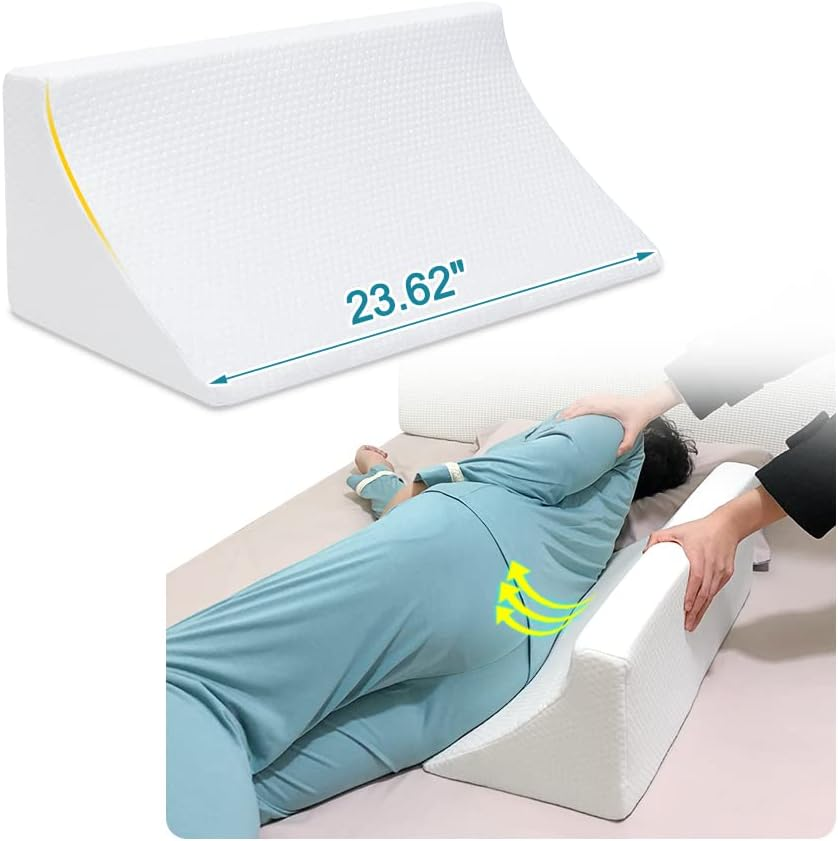 Wedge Pillow for Sleeping after Surgery Bed Body Positioners Side Sleeper Triangle Incline 30 Degree Foam Back Sore Turning Wedges Hospital Leg Elevation Pillows for Pregnancy Elderly Adults image number 4