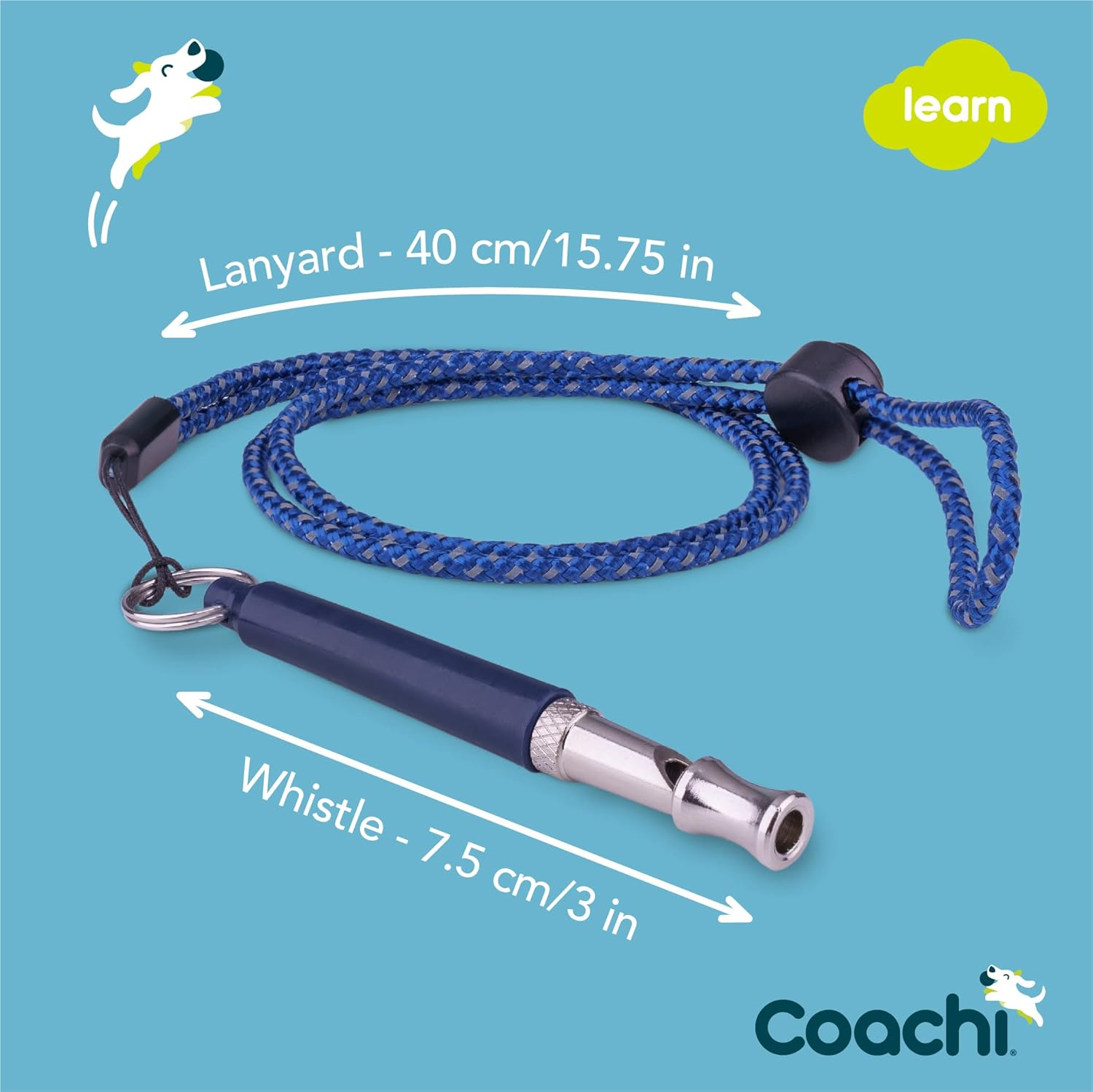 Company of Animals Coachi Professional Whistle for Dogs, Navy image number 3