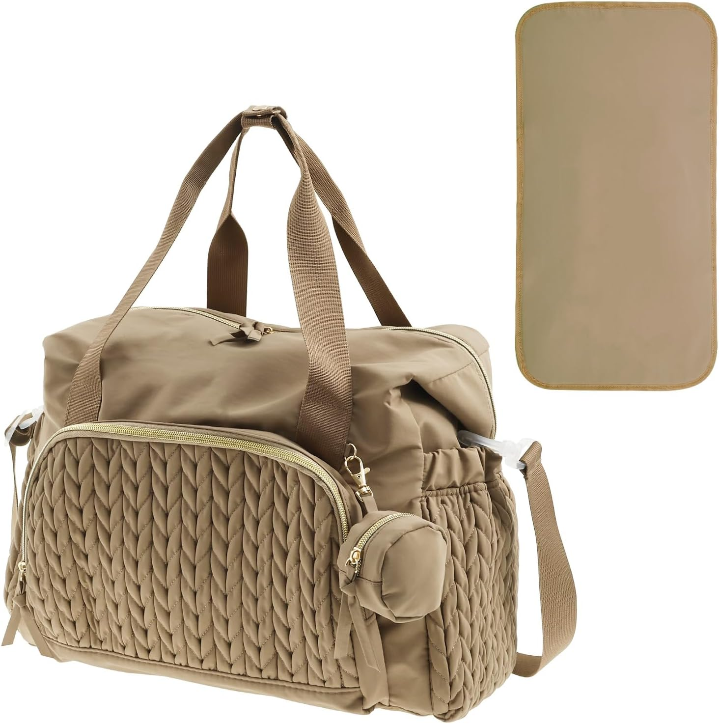 Diaper Bag Tote Sturdy Kids Diapers Bag Versatile Traveling Diaper Bags Portable Baby Bag with Pacifier Case Easy to Clean Mom Hospital Bag