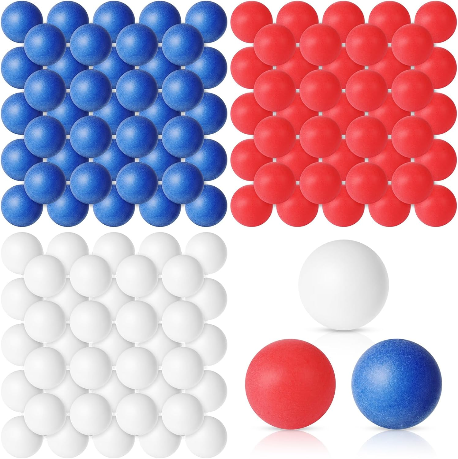 Libima 120 Pieces Colorful Table Tennis Balls Bulk School Supplies 40 Mm Plastic Balls Game Balls Table Tennis for Baby Shower Home Decor Game Party School