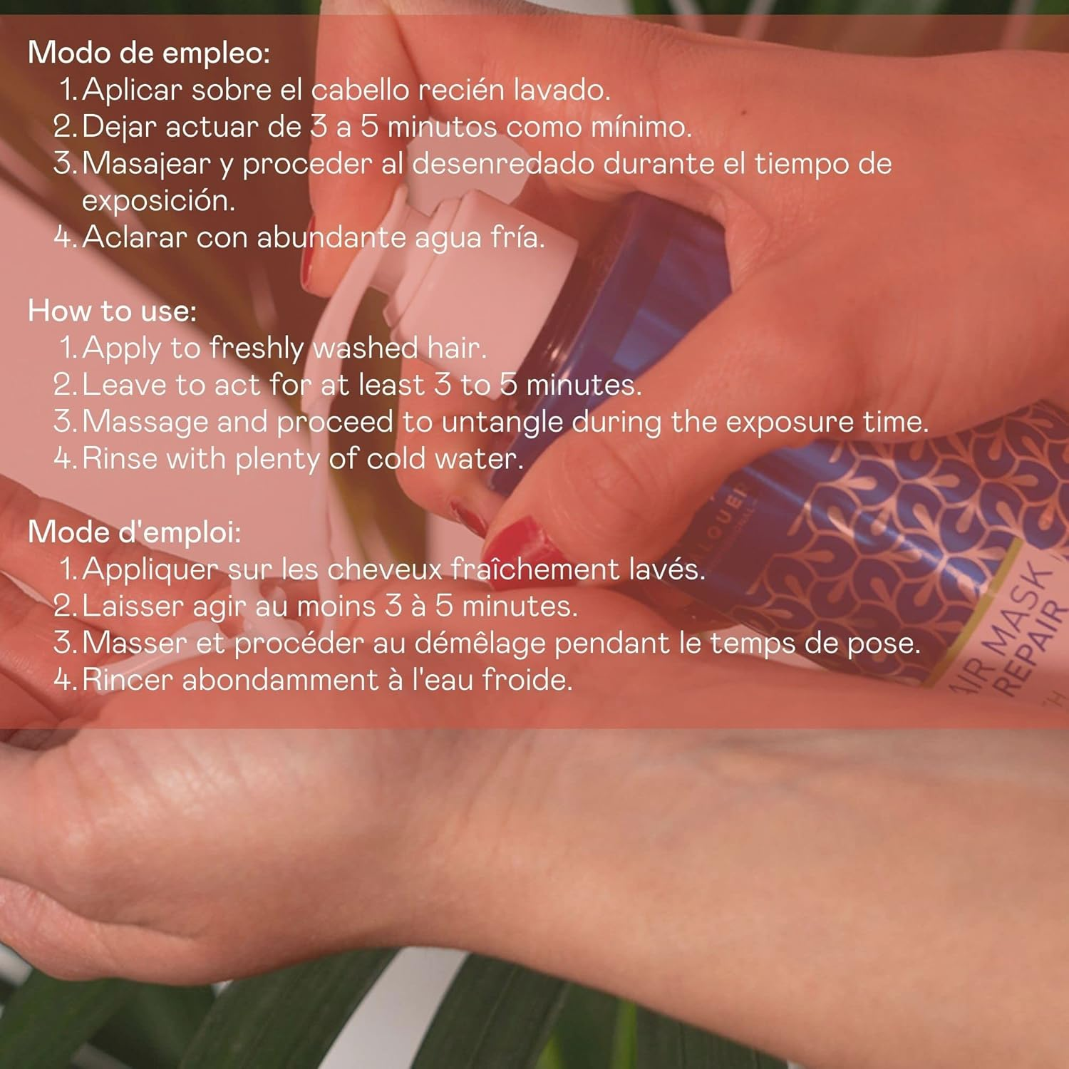 V&aacute;lquer Ice Hair Mask Colour and Shine 300 Ml image number 1