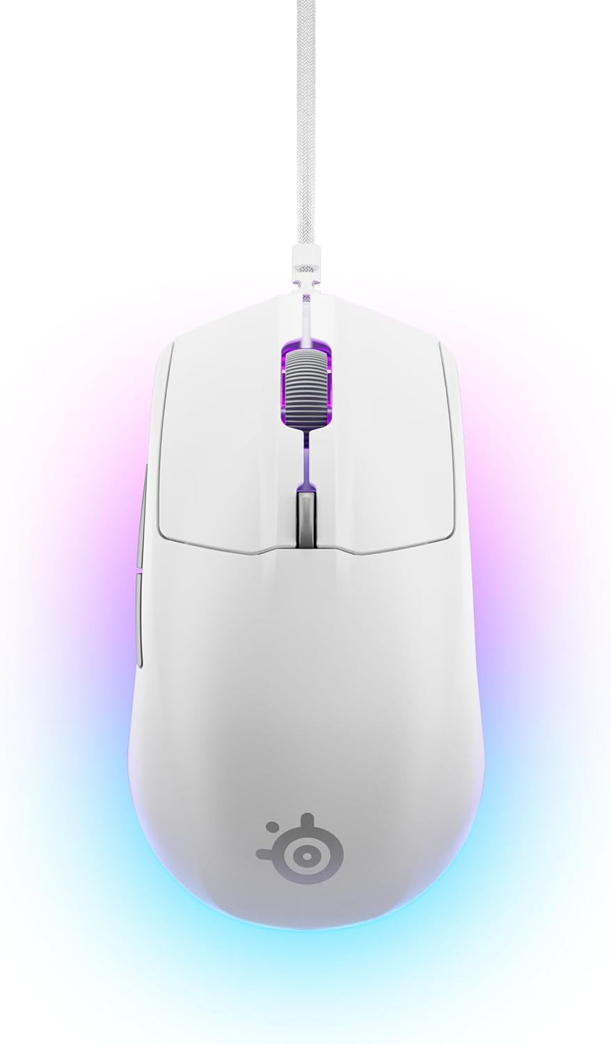 Steelseries Rival 3 Wired Gen 2 Gaming Mouse, White image number 2
