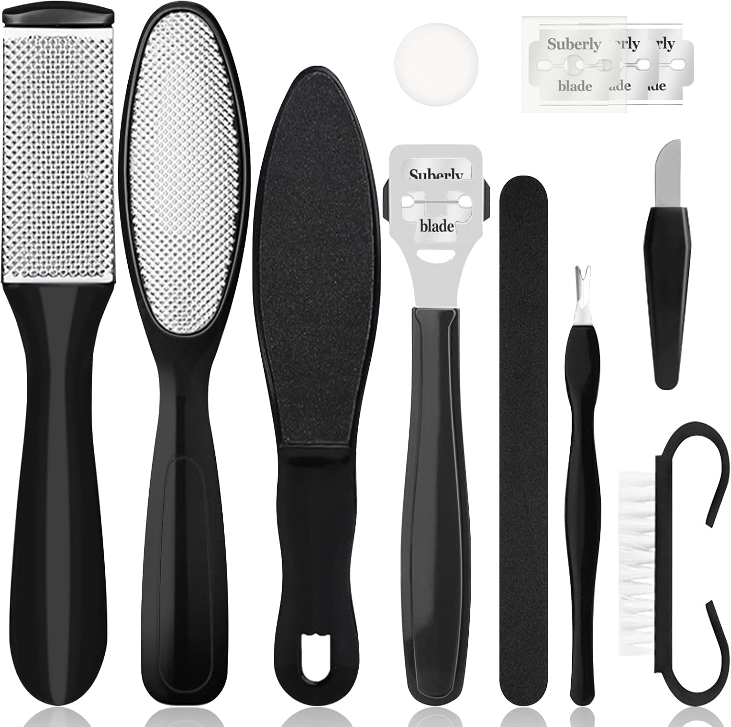 Sularpek Pedicure Kit, 10 in 1 File Feet, Pedicure Scraper, Pedicure Kit for Hard Skin Remover and Calluses, Foot Care image number 5