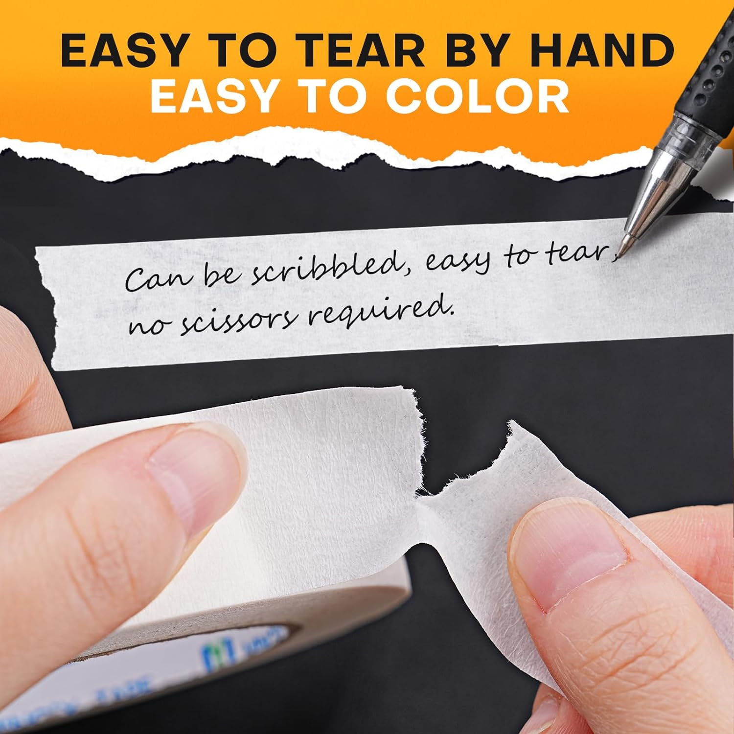 White Masking Tape - 6 Rolls Pack, 24Mm X 50M per Roll, Masking Artists Tape for Drafting Art Watercolour Painting Canvas Framing - Acid Fre | Artist Masking Tape, White Painters Tape, Artist Tape