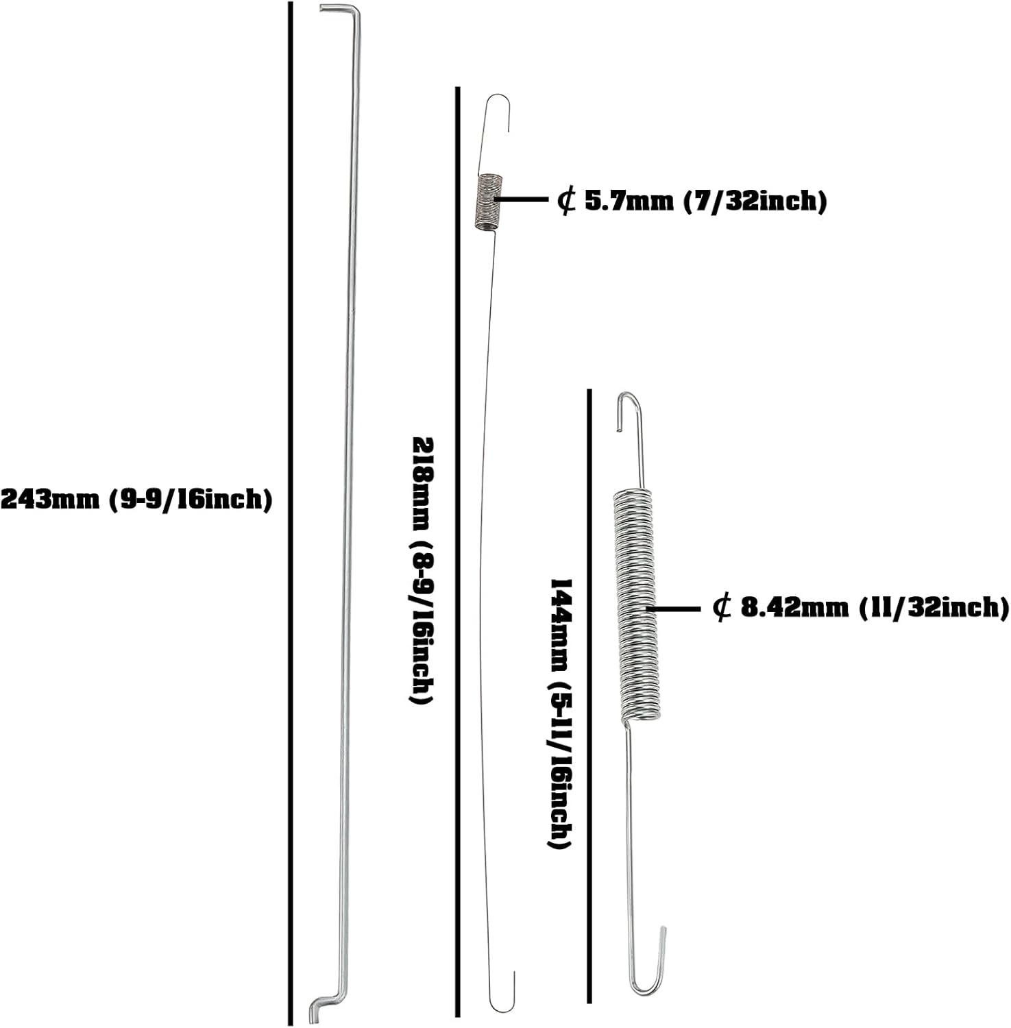 2 Set Governor Link Rod Return Spring Compatible with Honda GX390 GX340 11HP 13HP Engines for Lawnmowers Generators image number 5