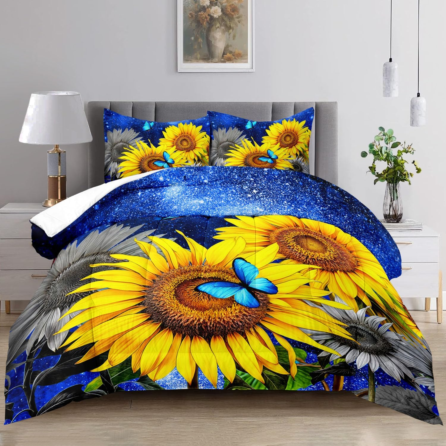 Raphus Cucullatus Sea Shell Bedding Comforter Set Twin, Ocean Bed Set, Coastal Beach Theme